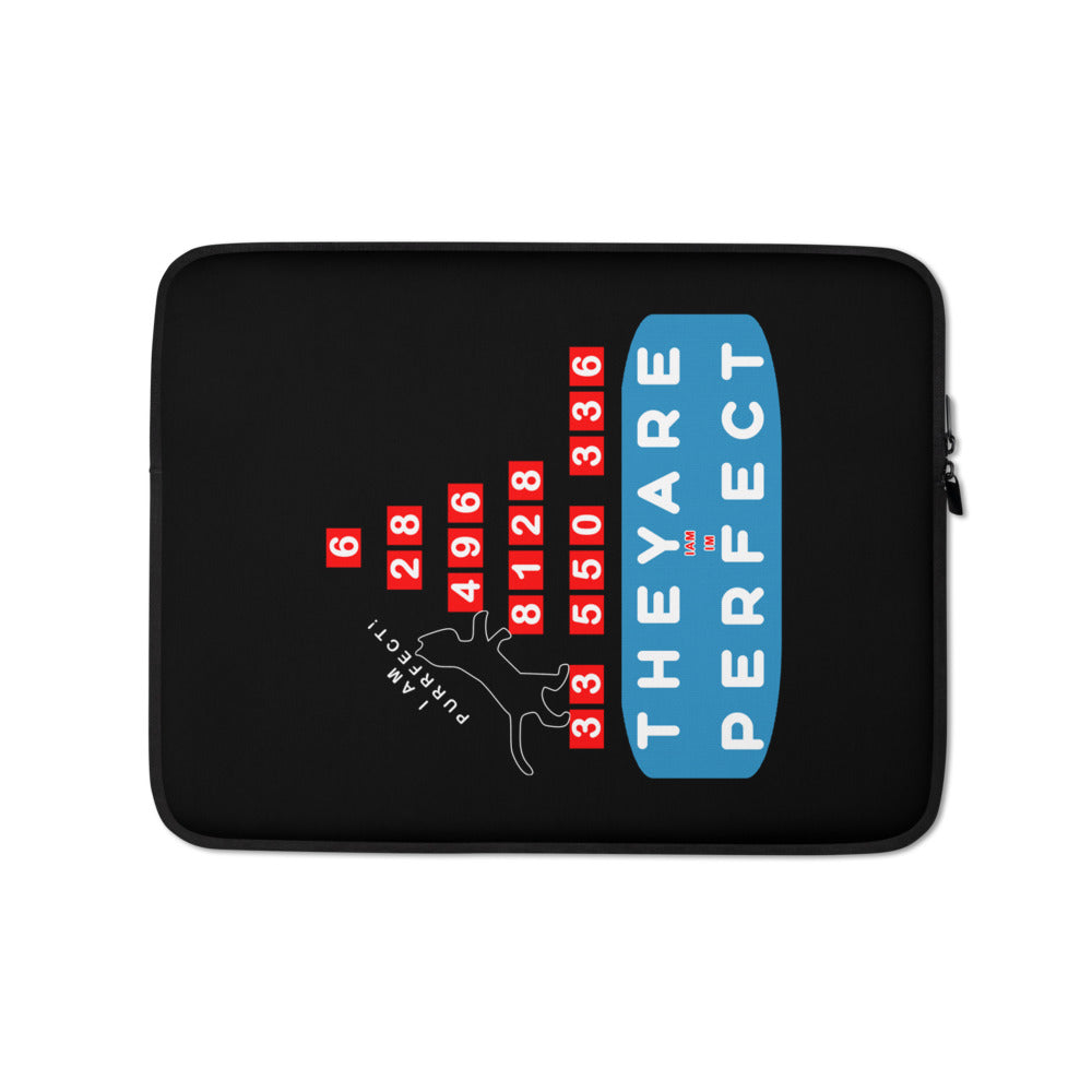 Laptop Sleeve - Purrfect Numbers, Imperfect Us?