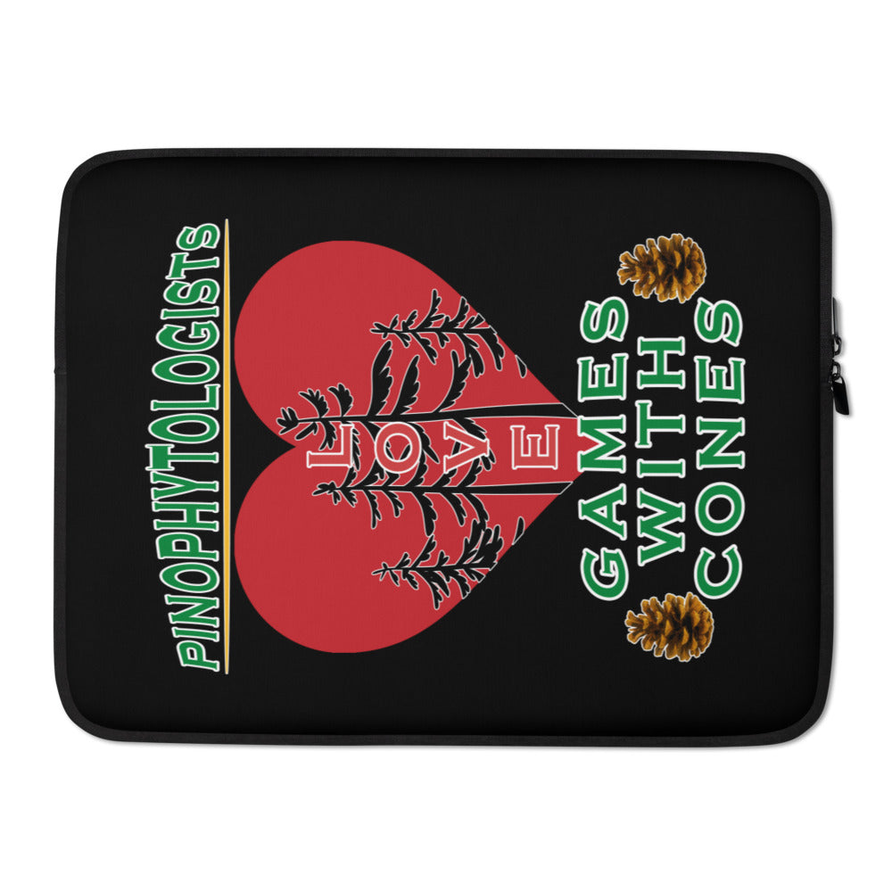 Laptop Sleeve - Pinophytologists Love Games With Cones