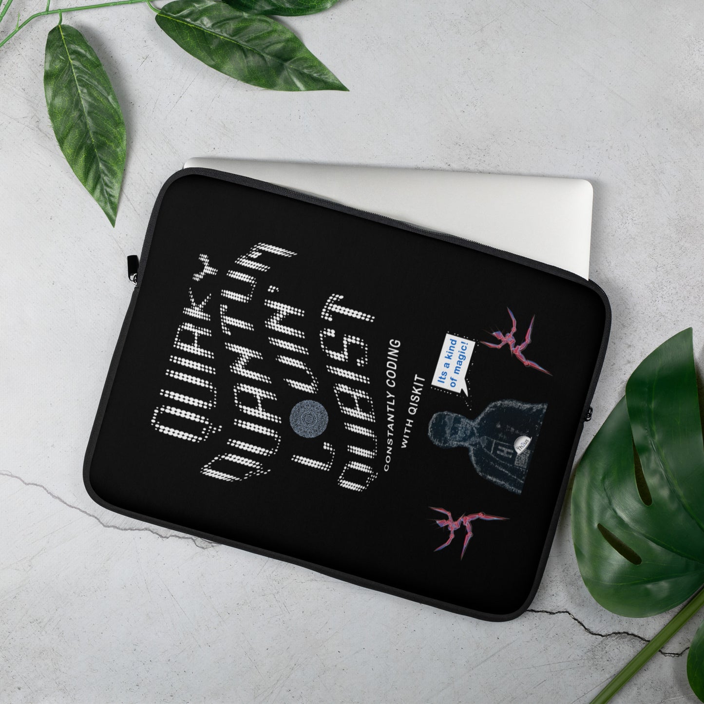 Laptop Sleeve - The Quirky Qubist Constantly Coding With Qiskit 2