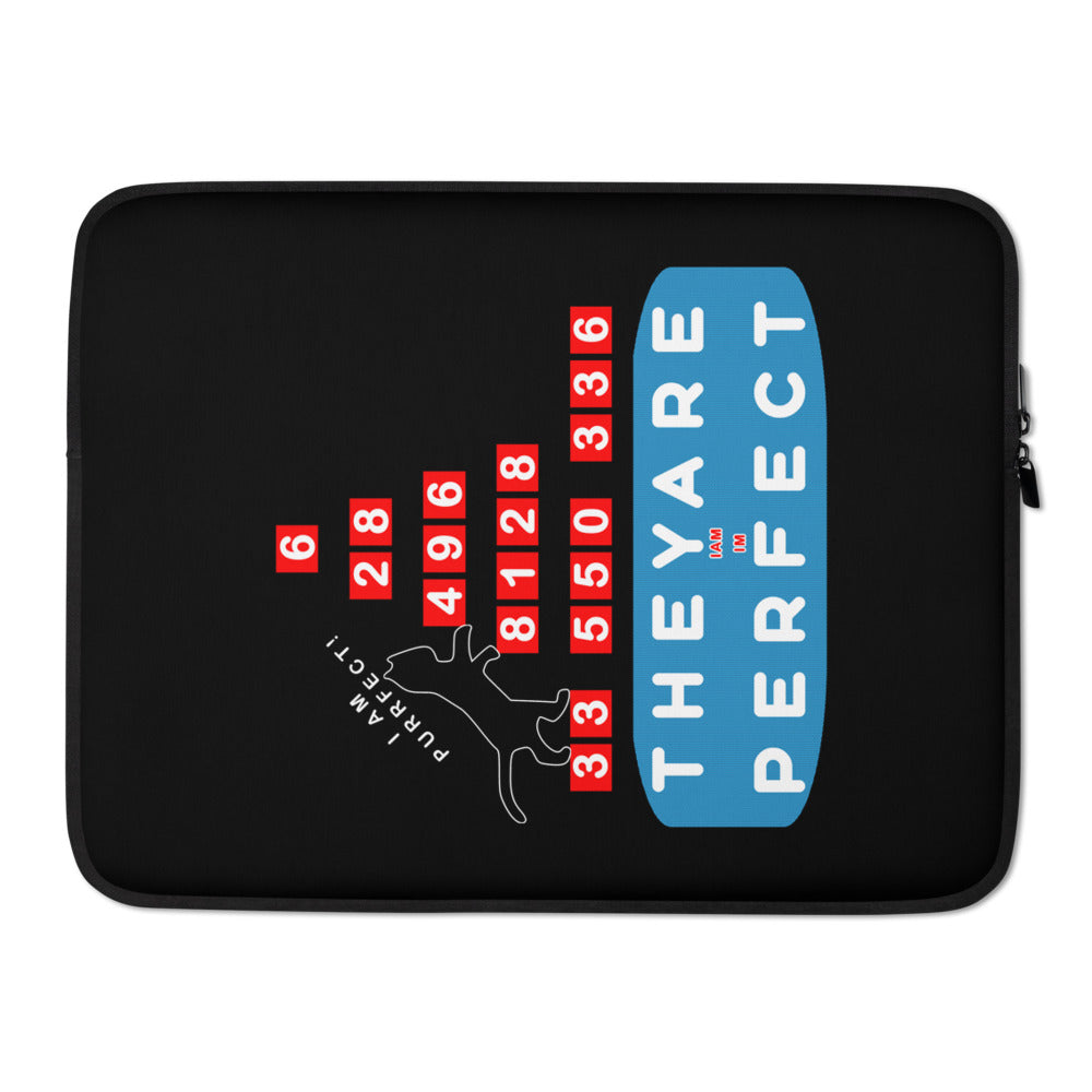 Laptop Sleeve - Purrfect Numbers, Imperfect Us?