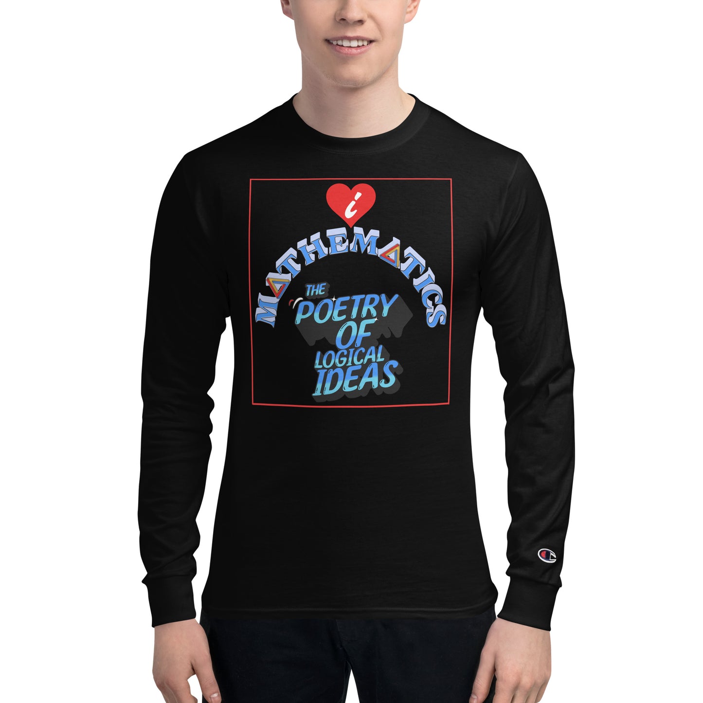 Men's Champion Long Sleeve Shirt - Maths: The Poetry Of Logical Ideas