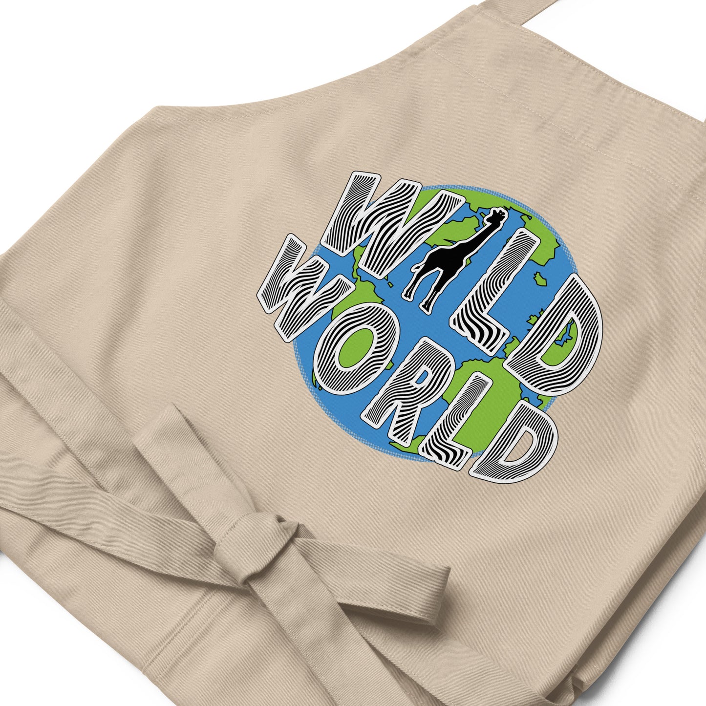 Organic cotton apron - Wild World w Scott Solomon