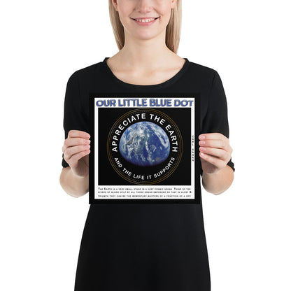 Photo paper poster - Appreciate The Earth, Carl Sagan