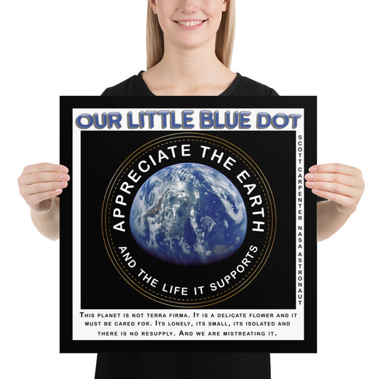 Photo paper poster - Appreciate The Earth, Scott Carpenter