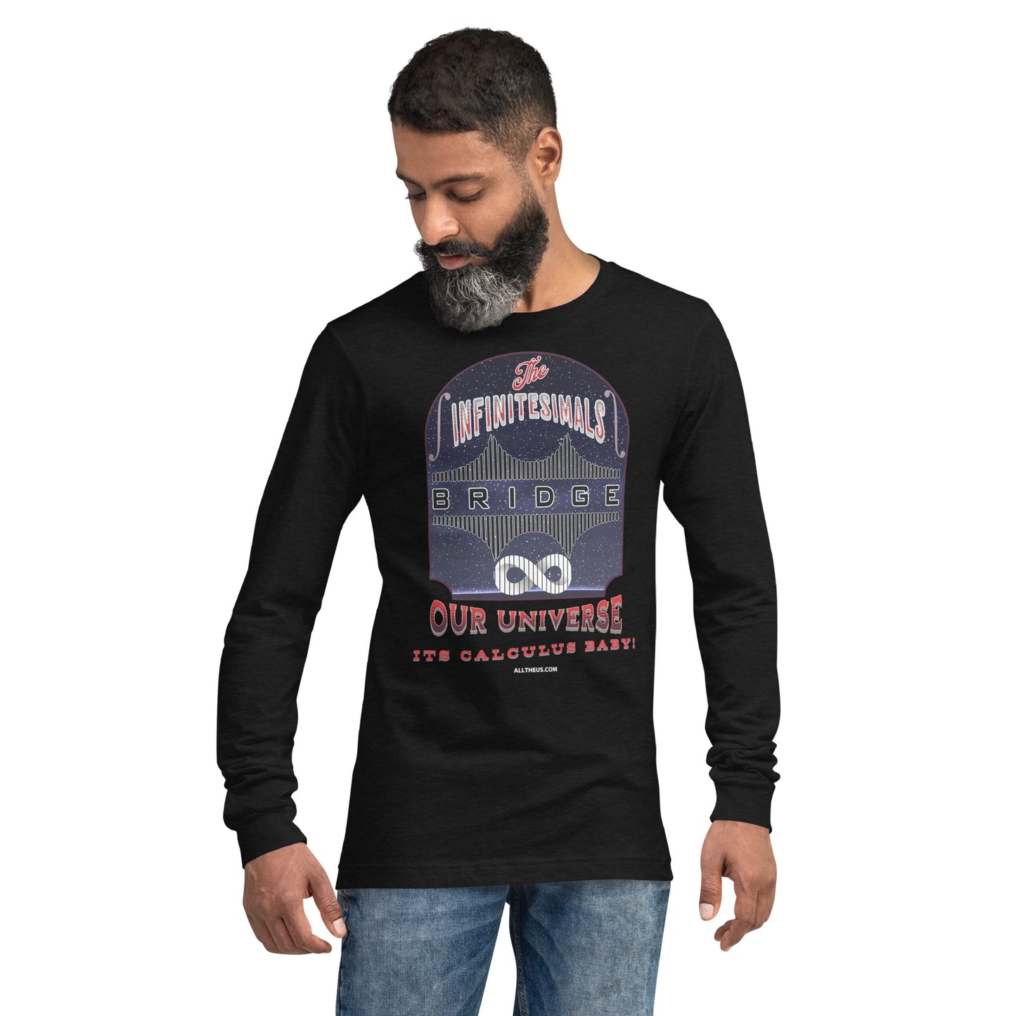 Unisex Long Sleeve Tee - The Infinitesimals Bridge Across To Infinity