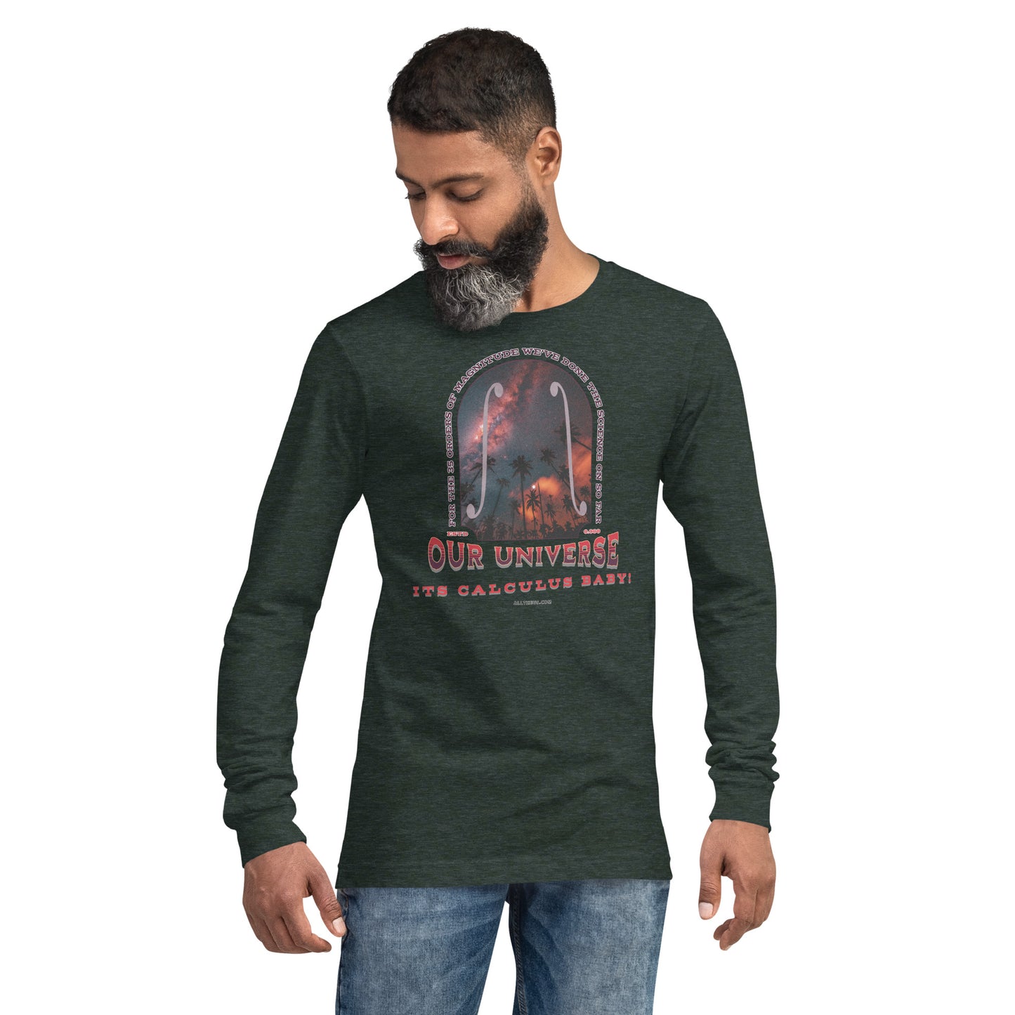 Unisex Long Sleeve Tee - Our Red Shifted Universe, Its Calculus Baby!