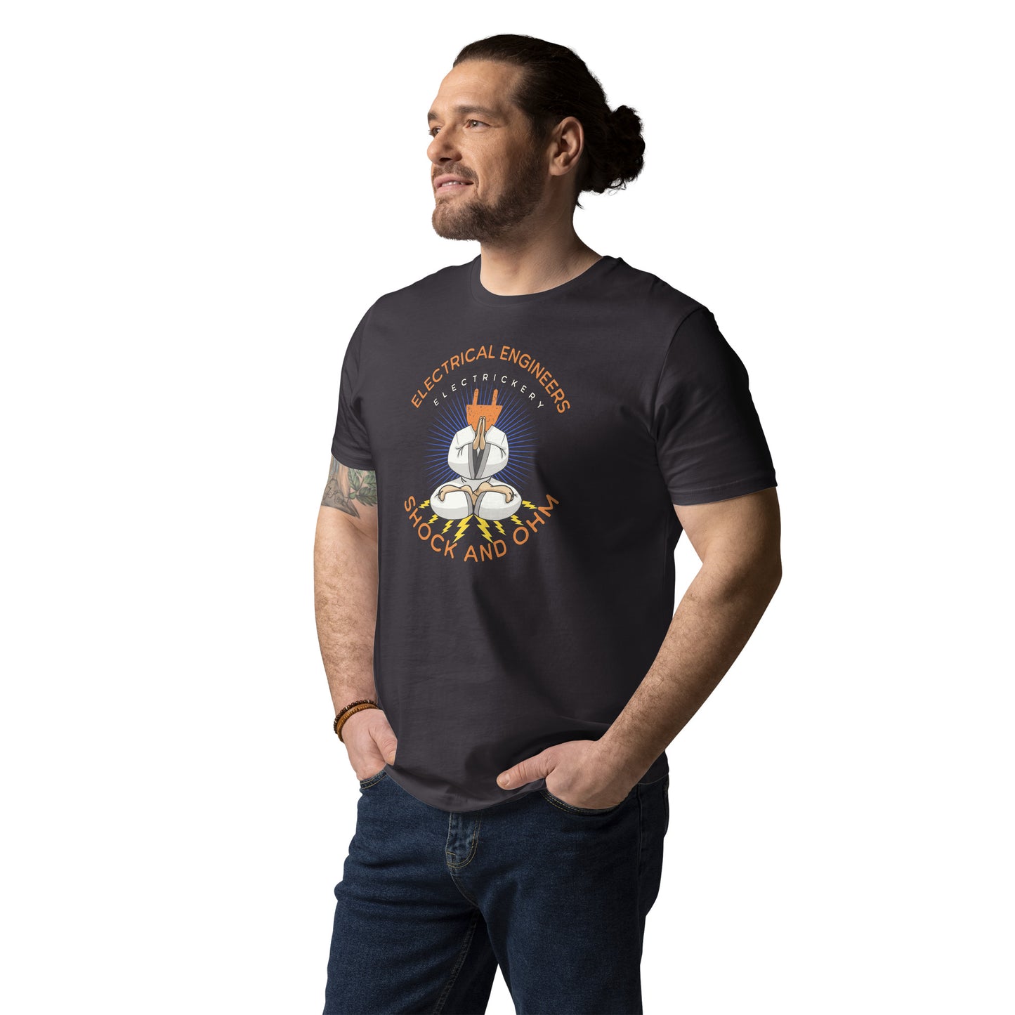 Unisex organic cotton t-shirt - Electrical Engineers Shock & Ohm