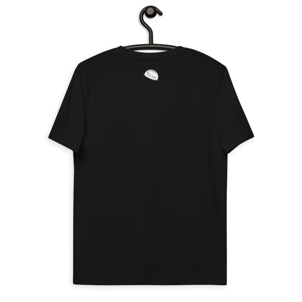 Unisex organic cotton t-shirt - Happiness Is A Hot Rocket & A Cold Telescope