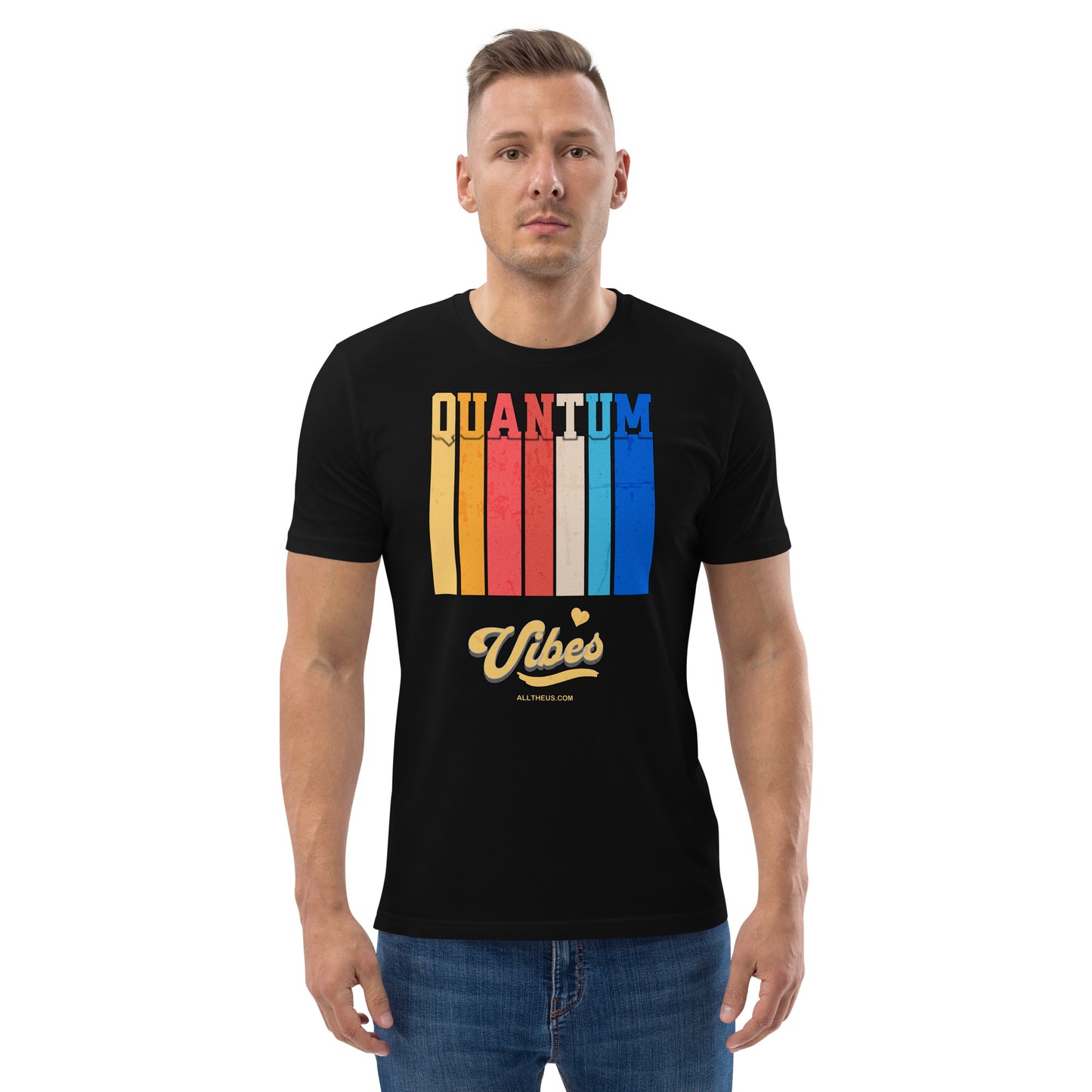 Unisex organic cotton t-shirt - Quantum Vibes