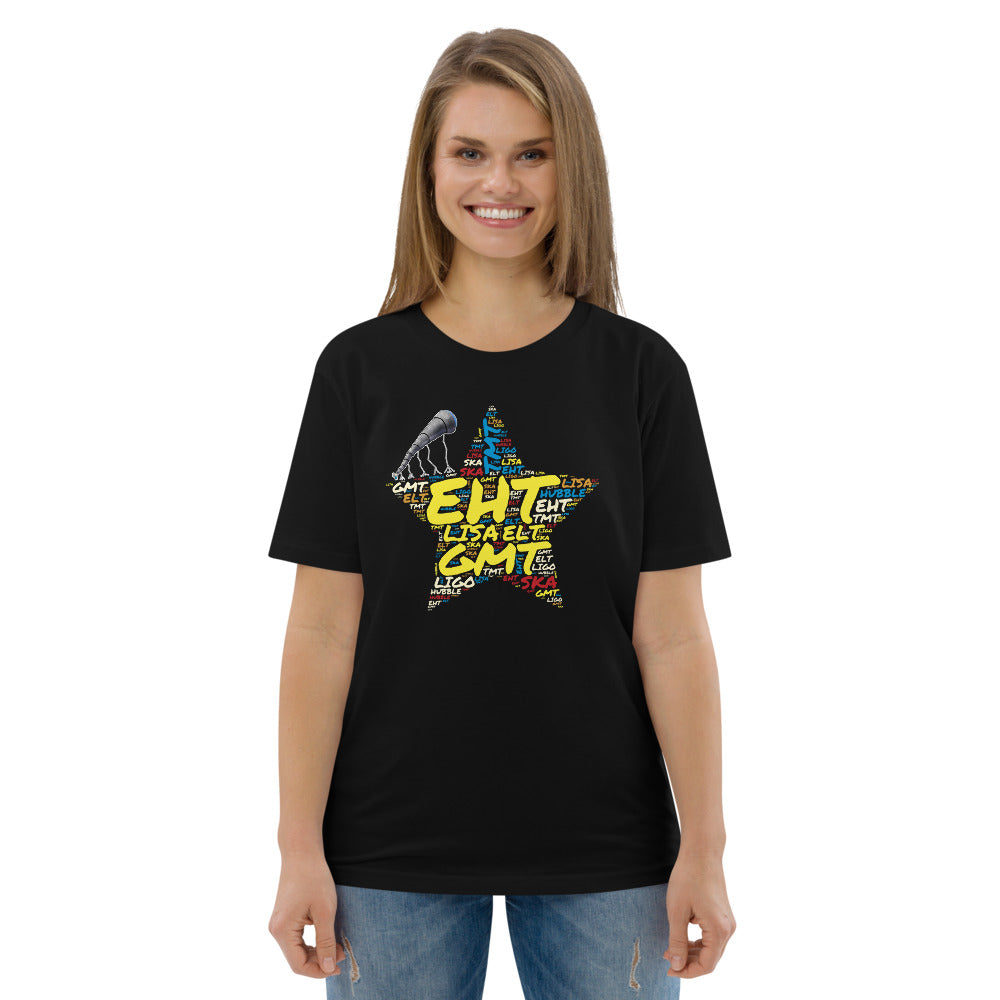 Unisex organic cotton t-shirt - Telescopes Today & Tomorrow