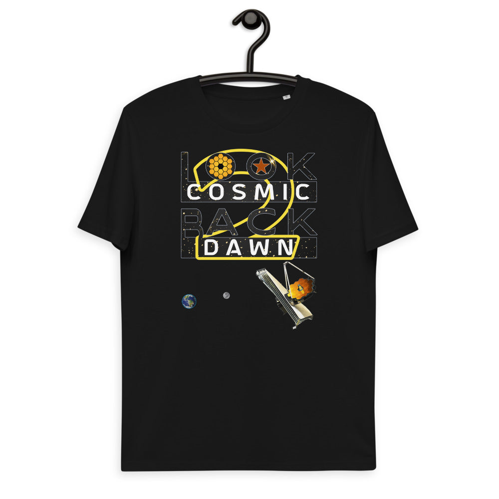 Unisex organic cotton t-shirt - JWST Looks Back To Our Cosmic Dawn