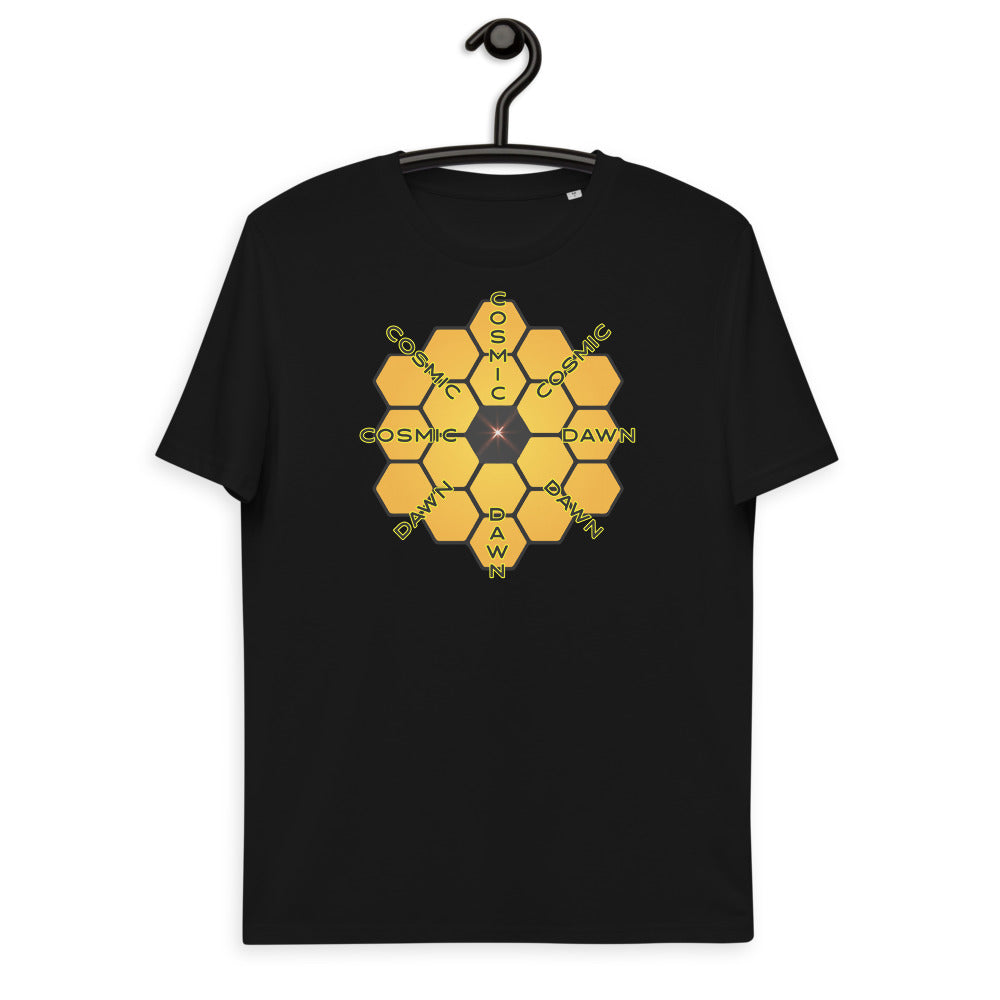 Unisex organic cotton t-shirt - JWST Peers Back To The Cosmic Dawn