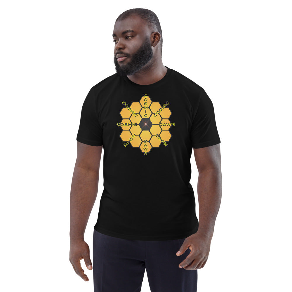 Unisex organic cotton t-shirt - JWST Peers Back To The Cosmic Dawn