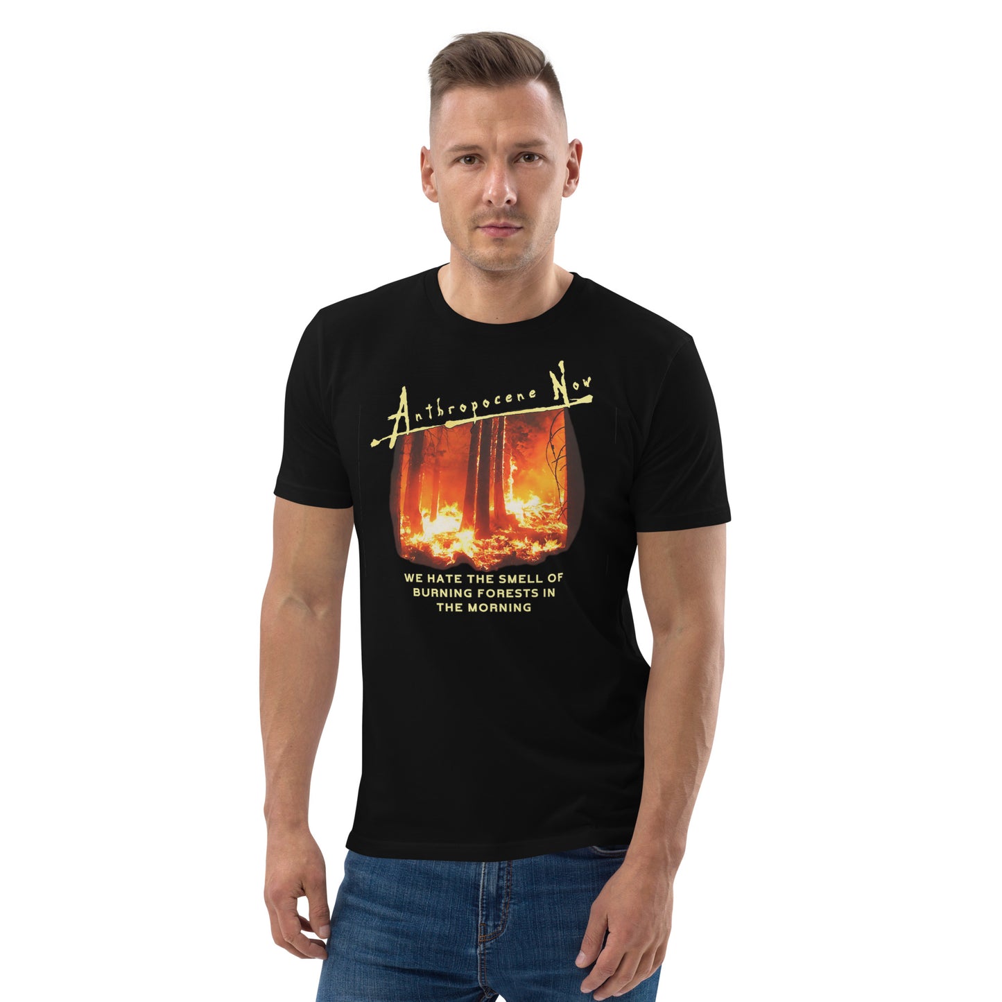 Unisex organic cotton t-shirt - Anthropocene Now?