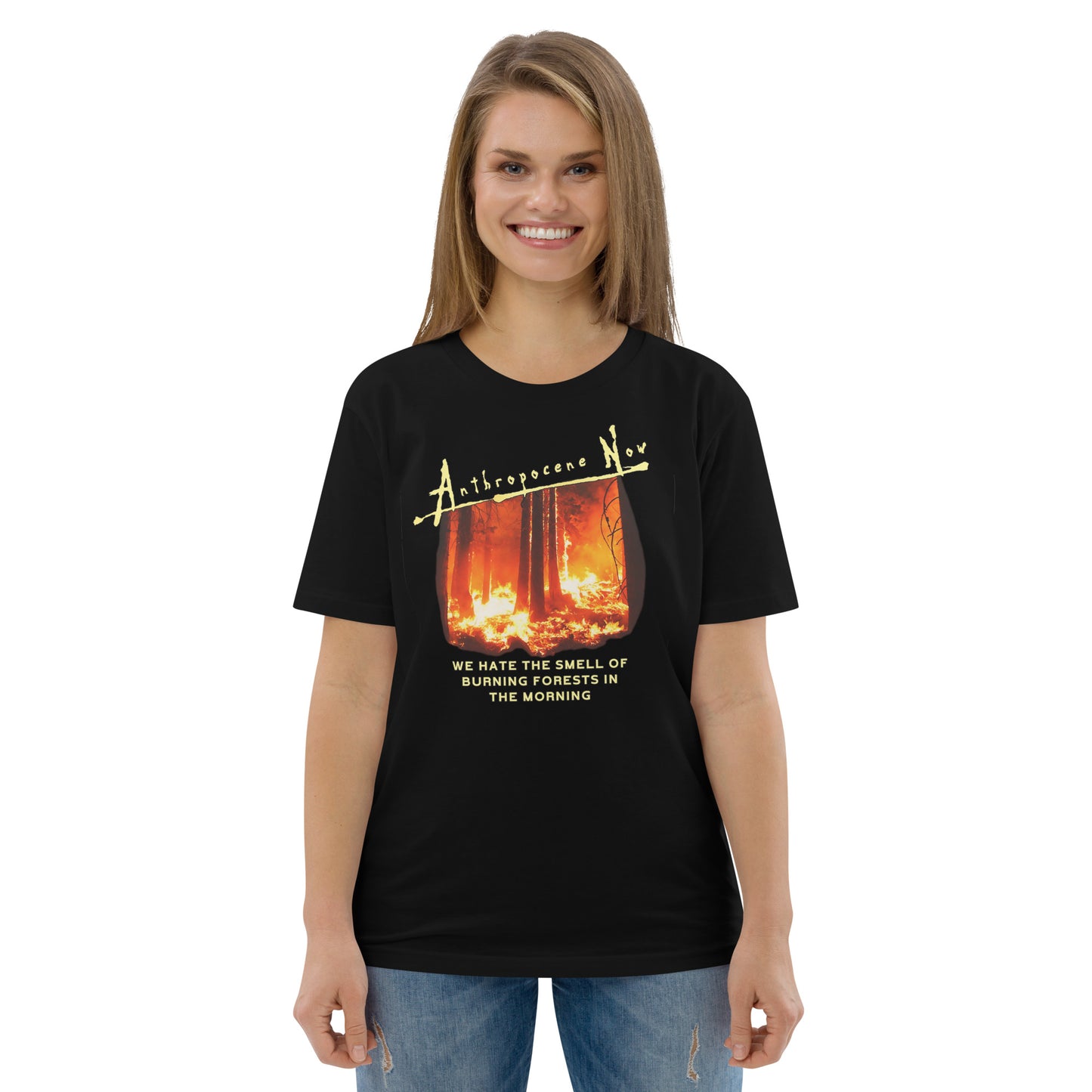 Unisex organic cotton t-shirt - Anthropocene Now?