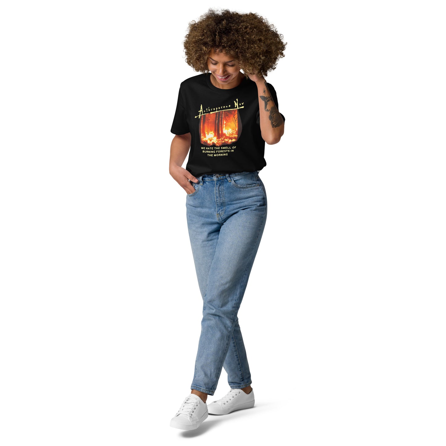 Unisex organic cotton t-shirt - Anthropocene Now?