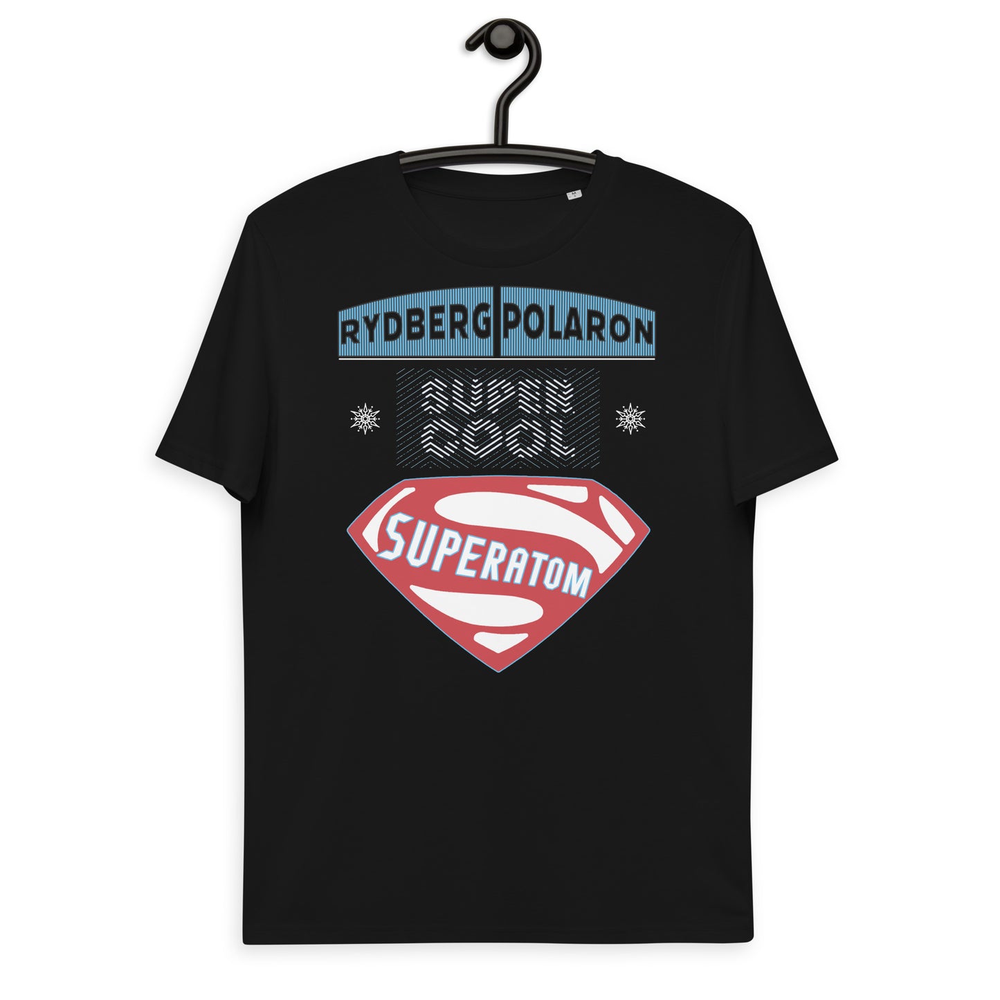 Unisex organic cotton t-shirt: Superatom – Paul Sutter’s cooler name for a Rydberg Polaron!