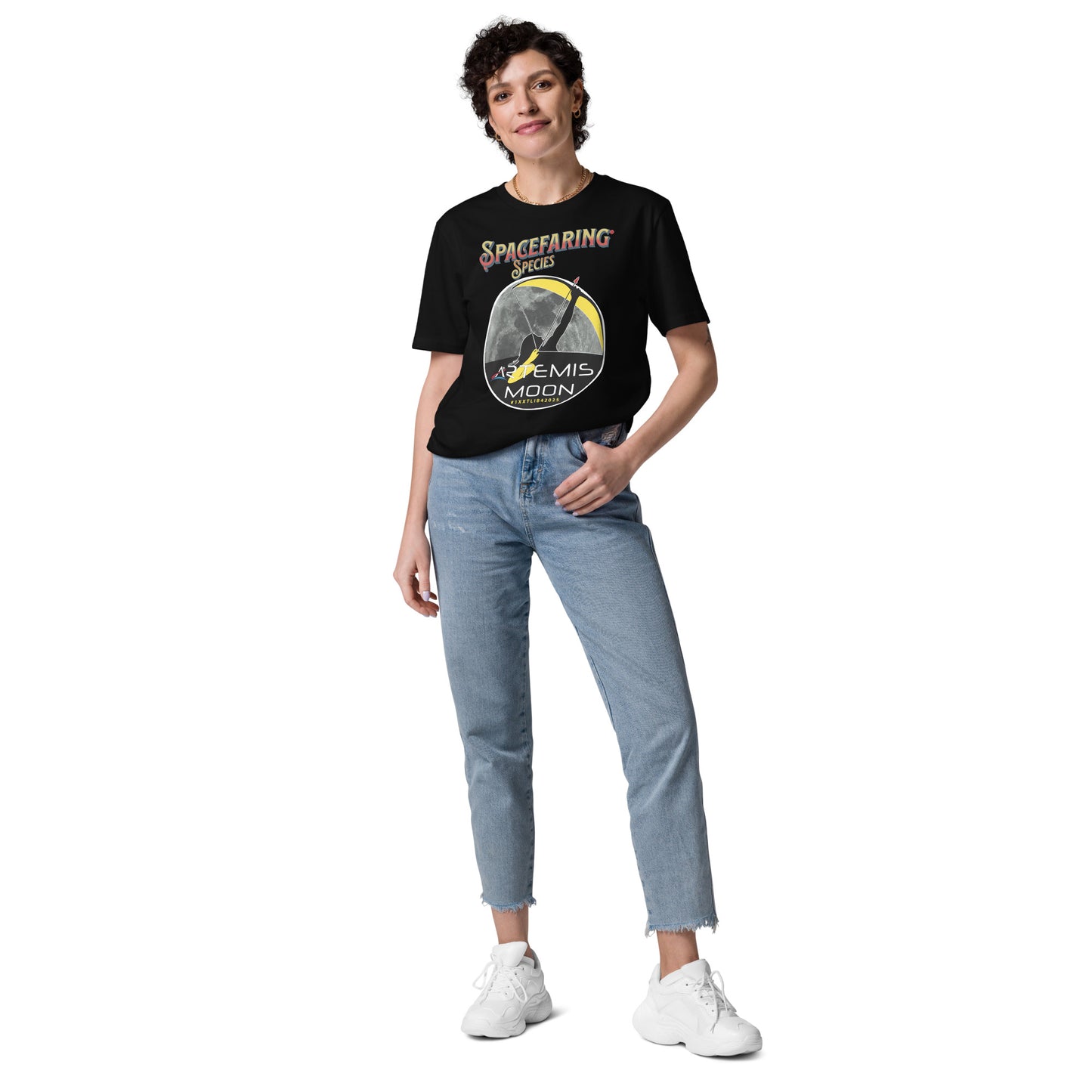 Unisex organic cotton t-shirt - A True Spacefaring Series With #1XXTLIB42025