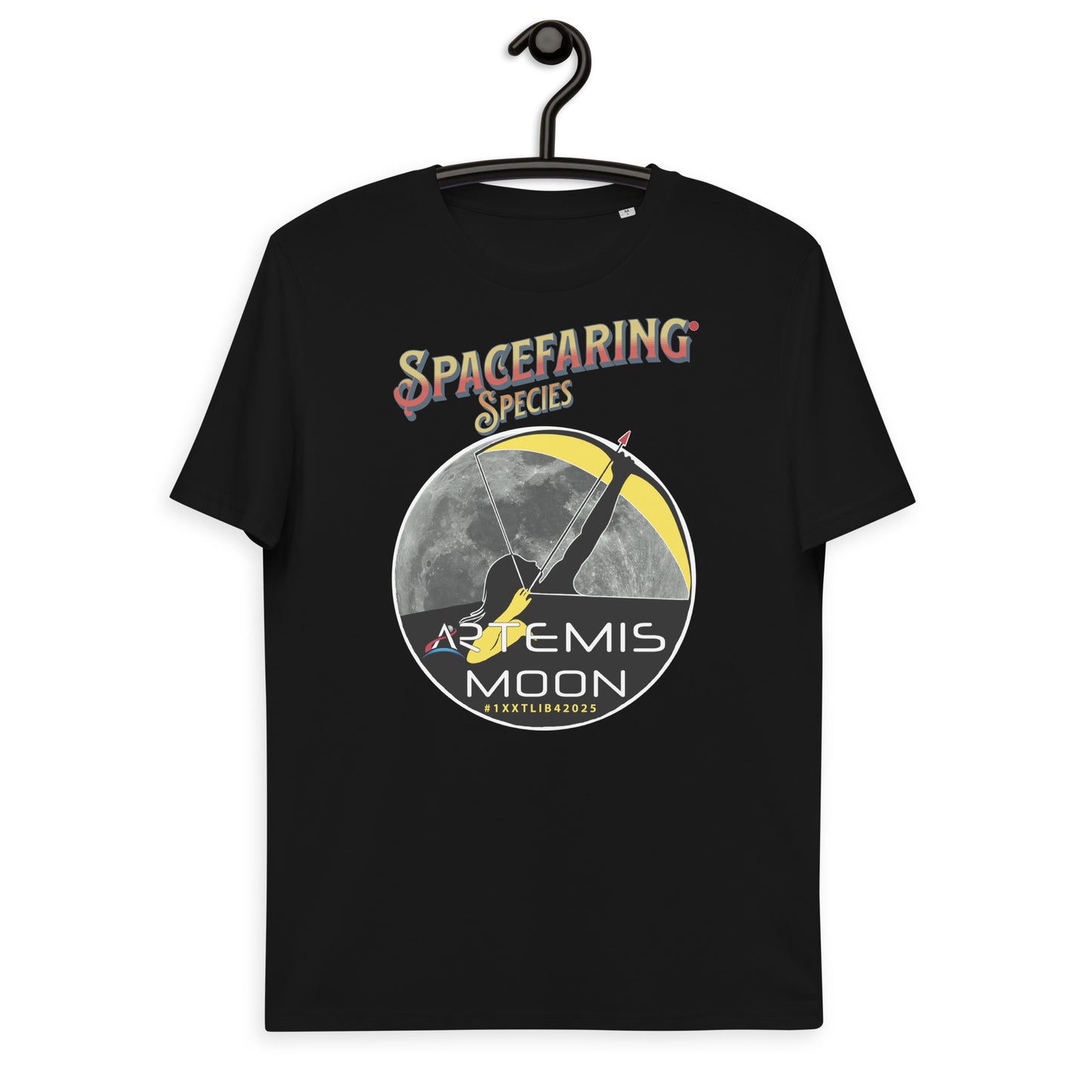 Unisex organic cotton t-shirt - A True Spacefaring Series With #1XXTLIB42025