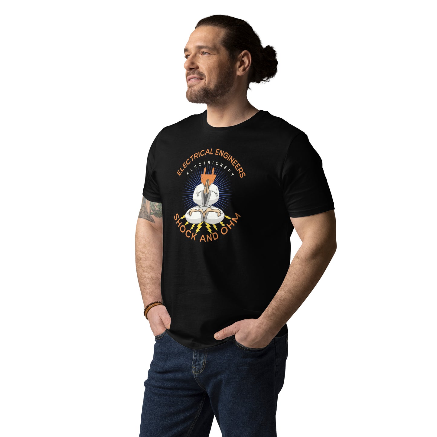 Unisex organic cotton t-shirt - Electrical Engineers Shock & Ohm