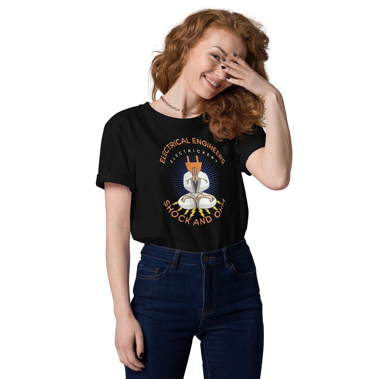 Unisex organic cotton t-shirt - Electrical Engineers Shock & Ohm