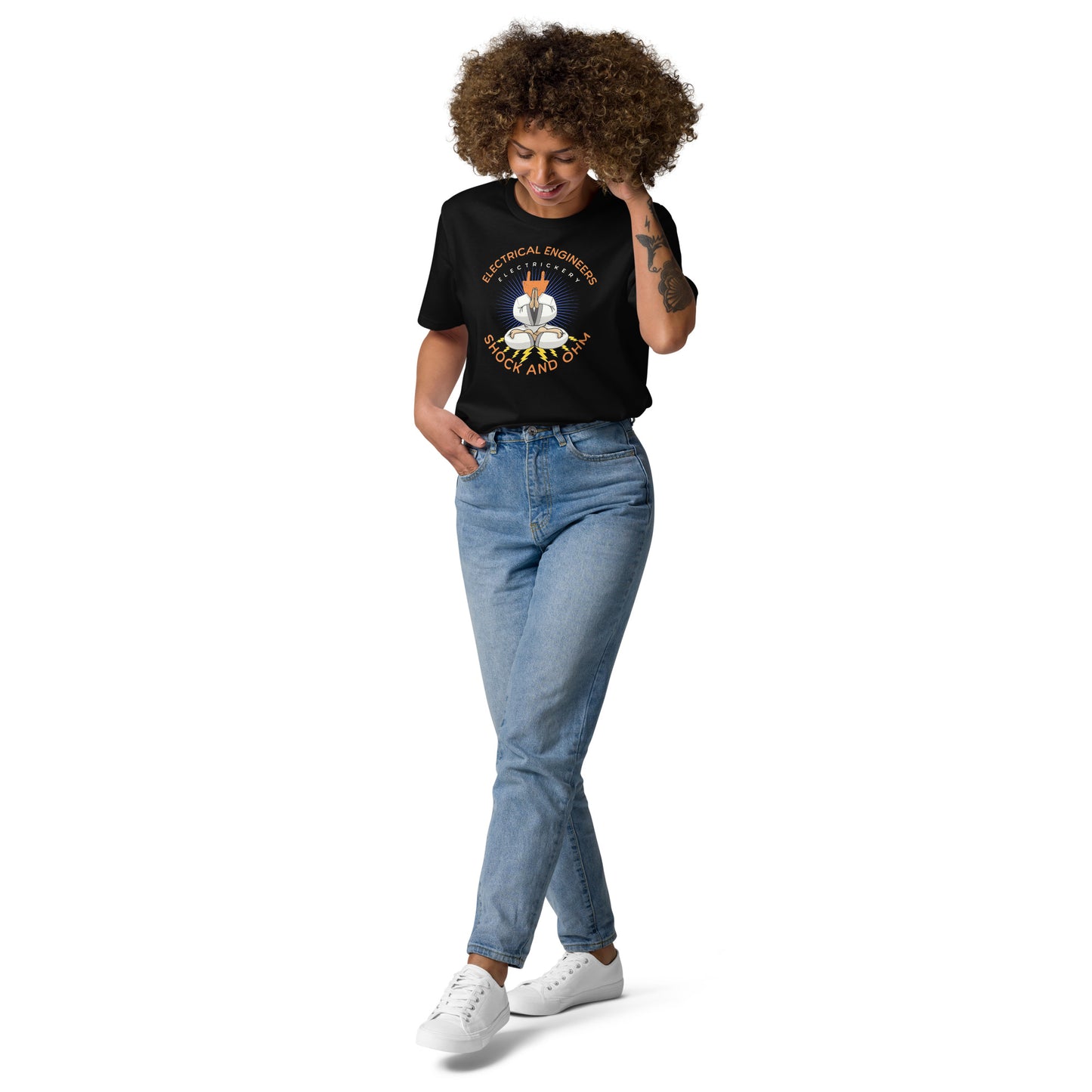 Unisex organic cotton t-shirt - Electrical Engineers Shock & Ohm