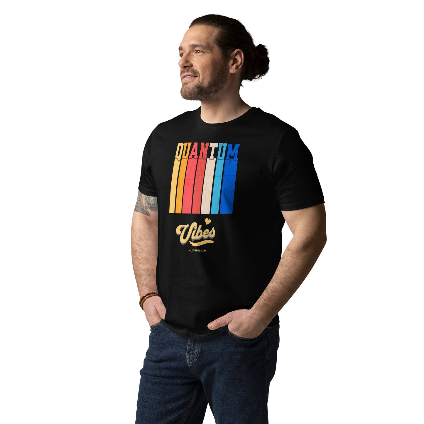 Unisex organic cotton t-shirt - Quantum Vibes