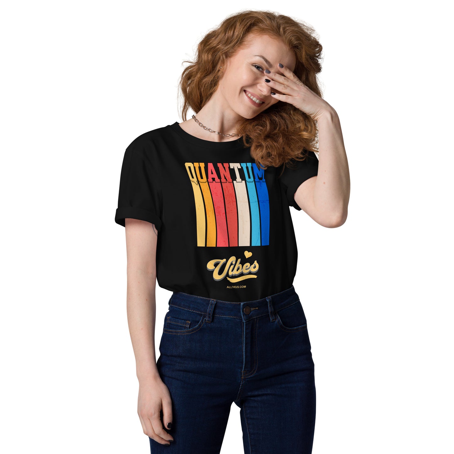 Unisex organic cotton t-shirt - Quantum Vibes