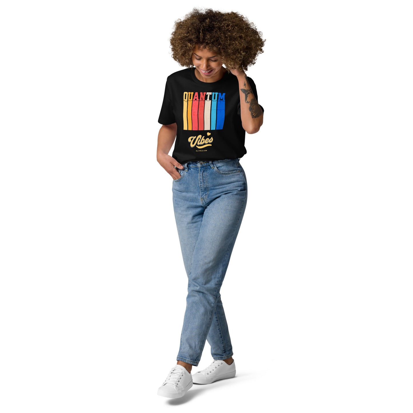 Unisex organic cotton t-shirt - Quantum Vibes
