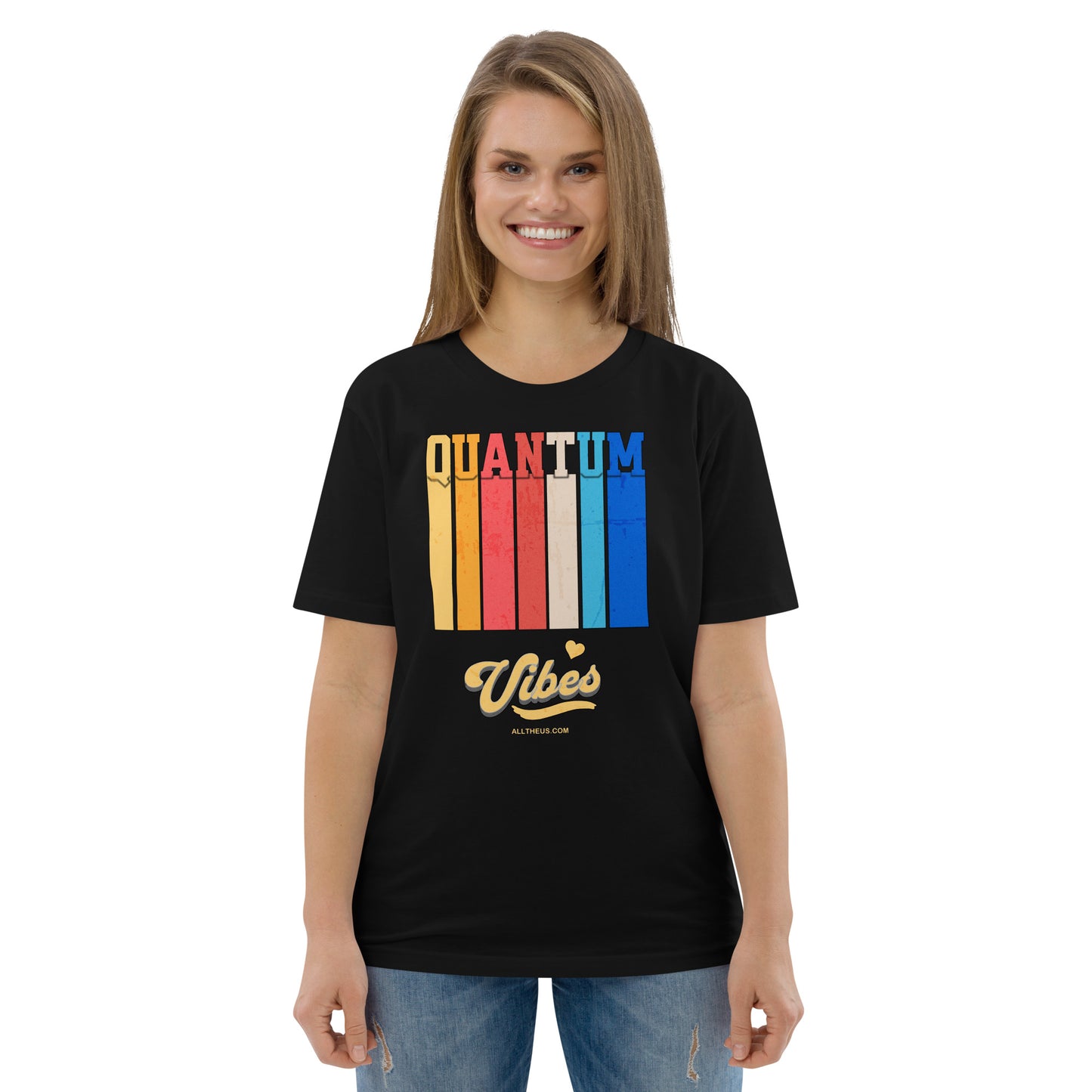 Unisex organic cotton t-shirt - Quantum Vibes