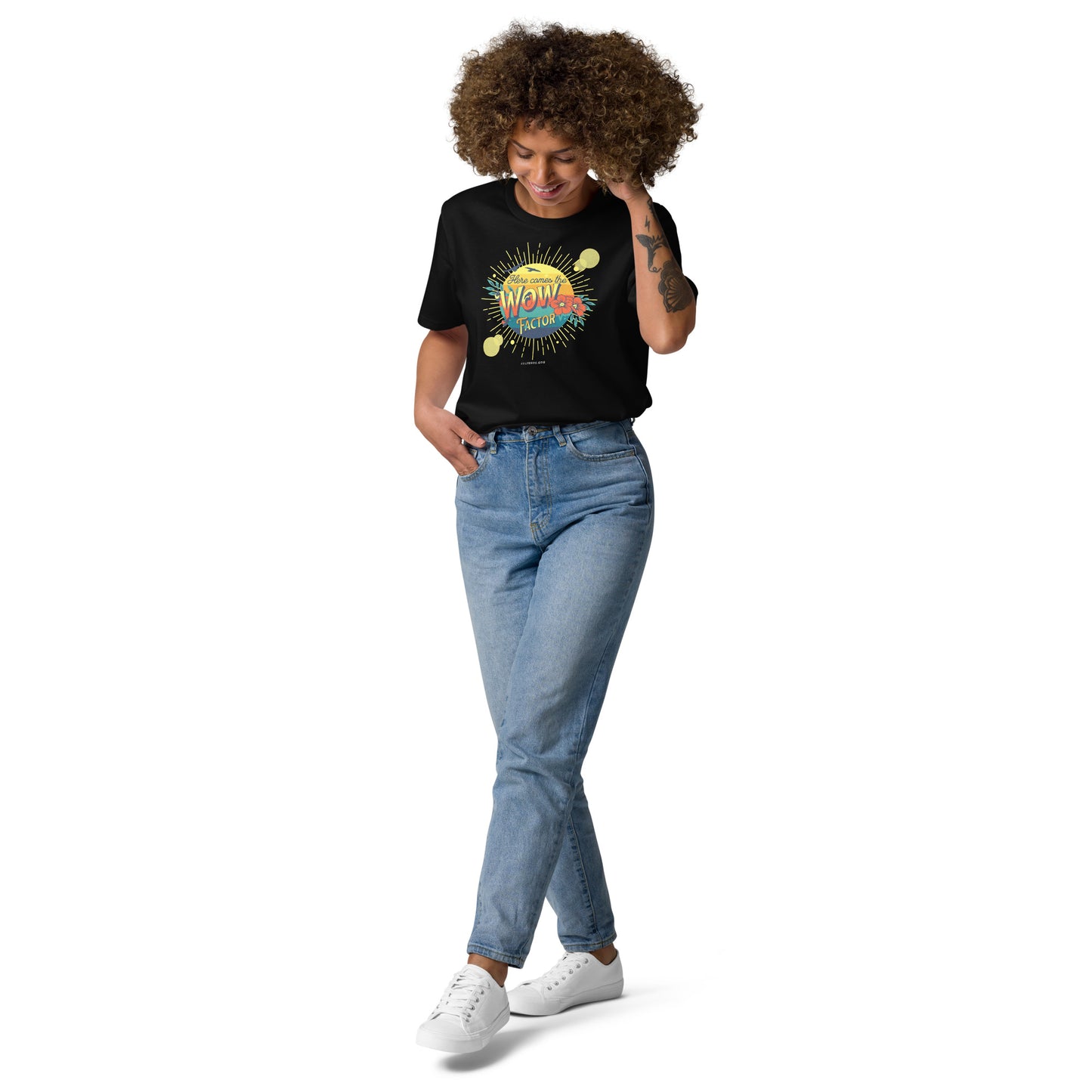 Unisex organic cotton t-shirt - Here Comes The Sun's Wow Factor