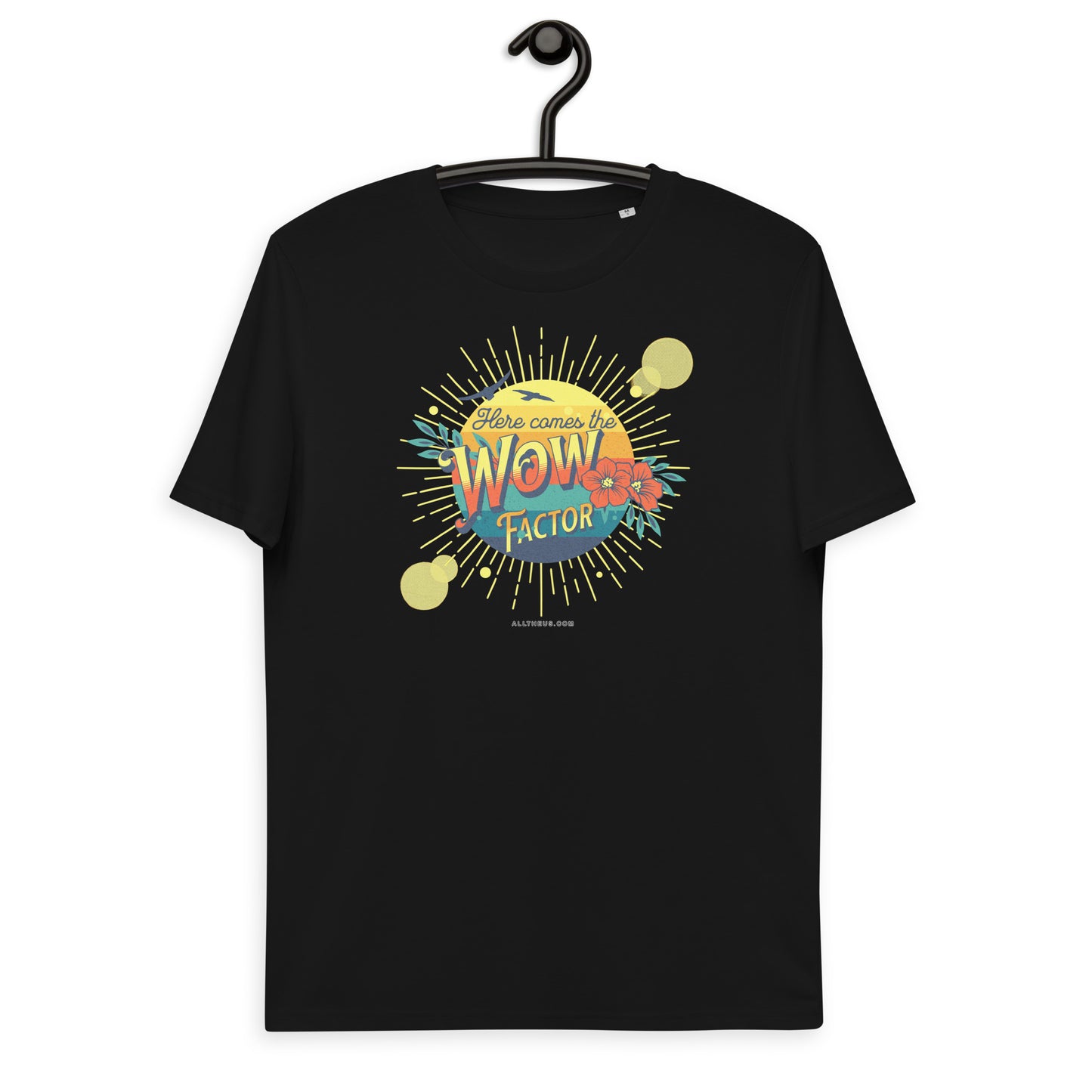 Unisex organic cotton t-shirt - Here Comes The Sun's Wow Factor