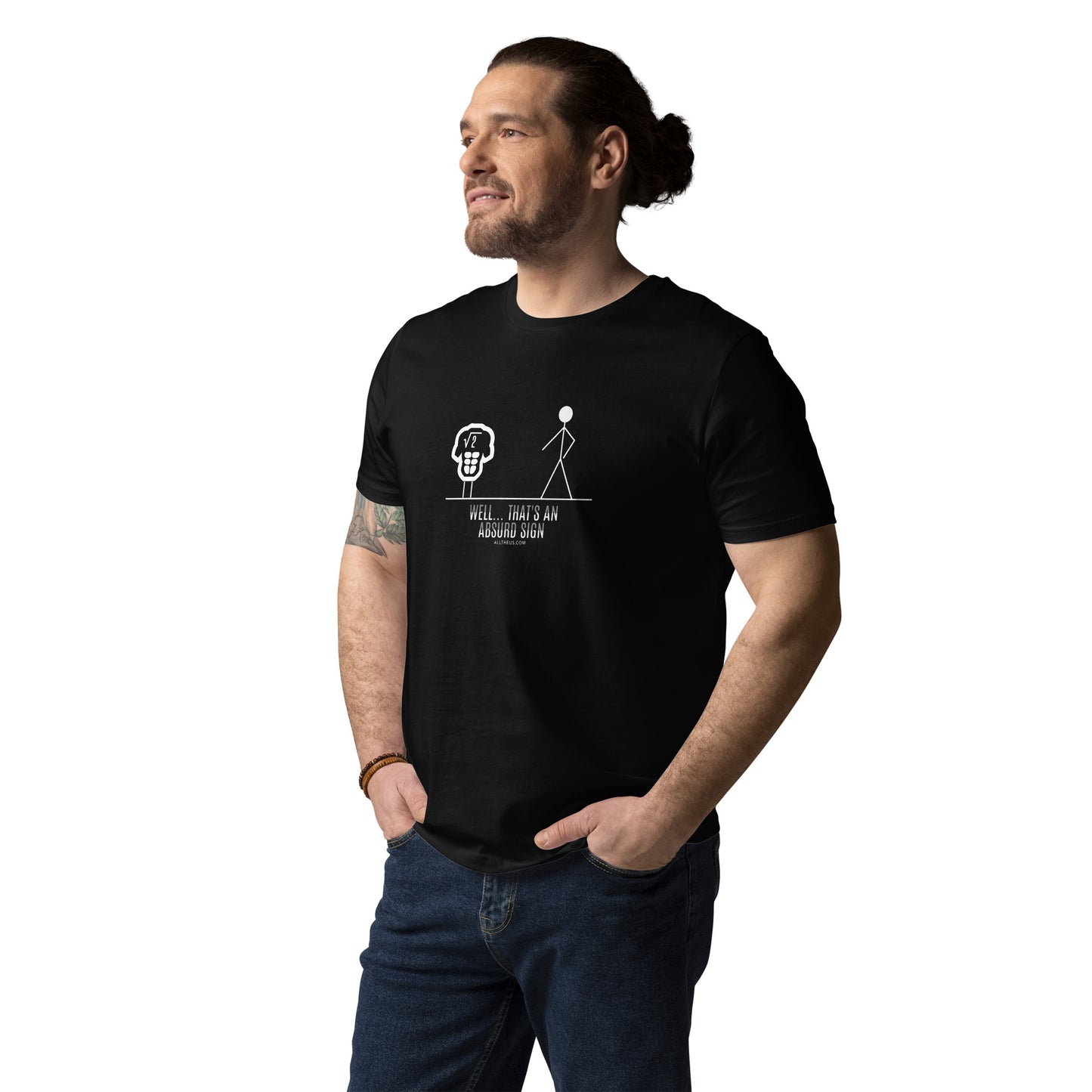 Unisex organic cotton t-shirt - Well, That's An Ab-surd Sign!