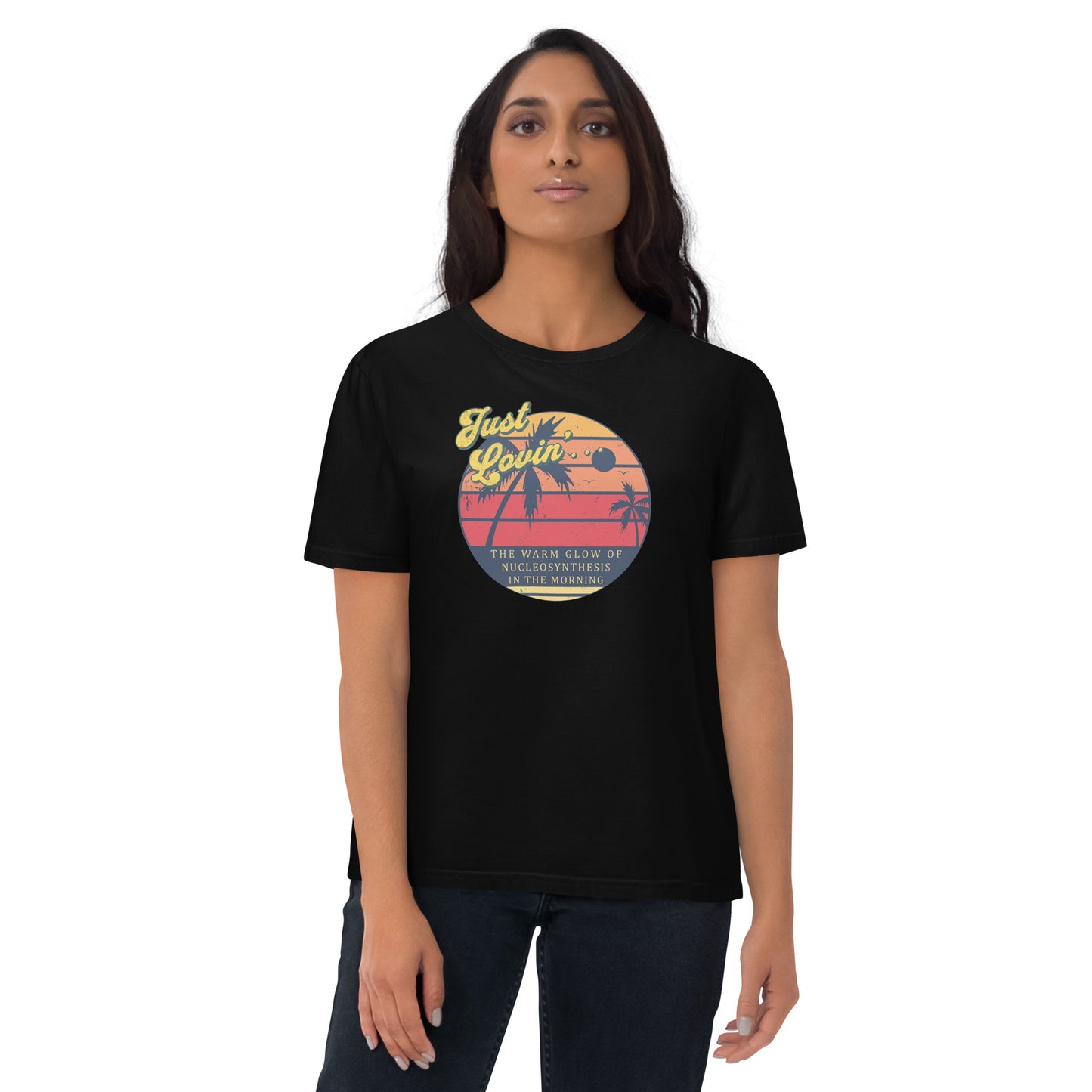 Unisex organic cotton t-shirt - Just Lovin' The Warm Glow Of Morning Sun