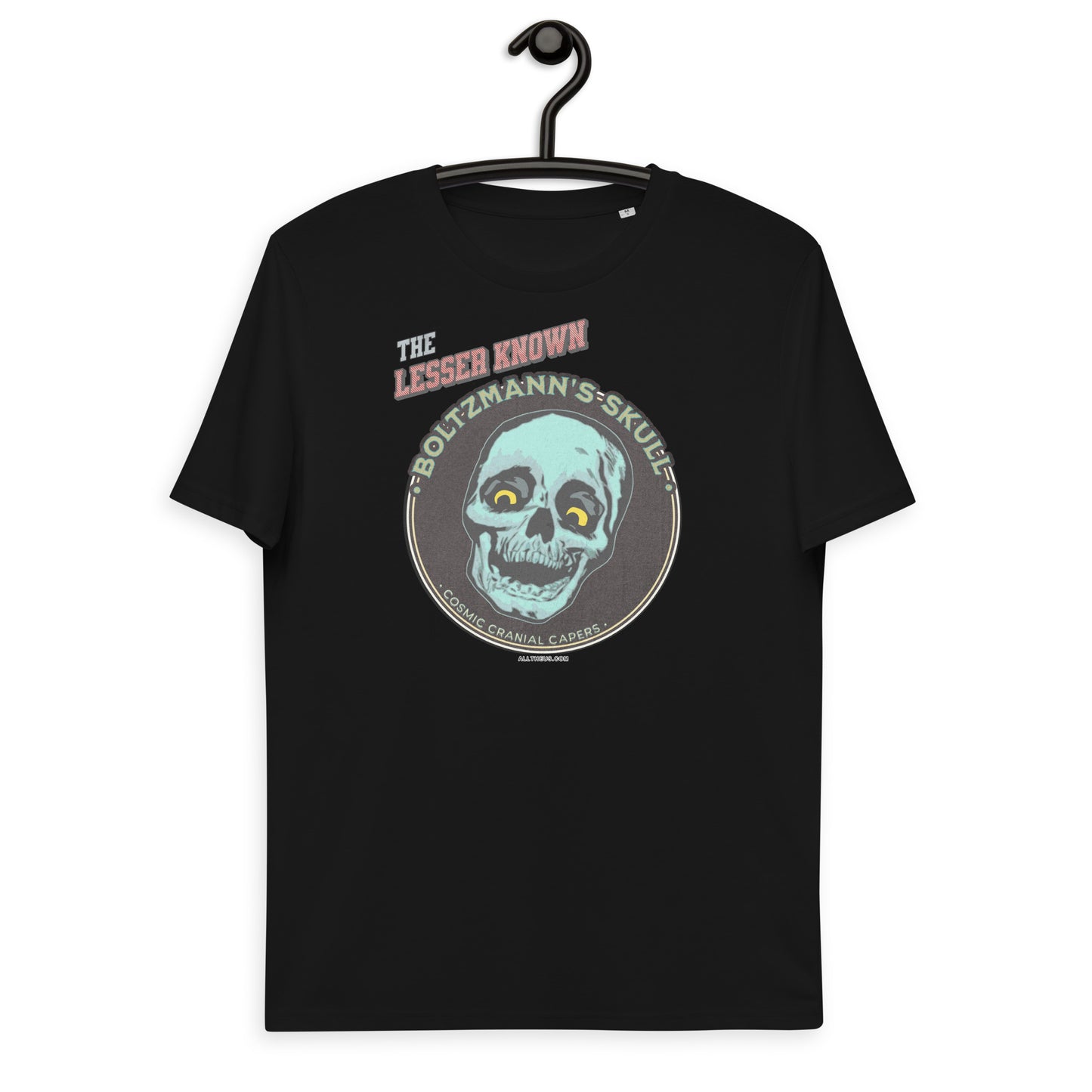 Unisex organic cotton t-shirt - Encounters with The Lesser Known Boltzmann's Skull