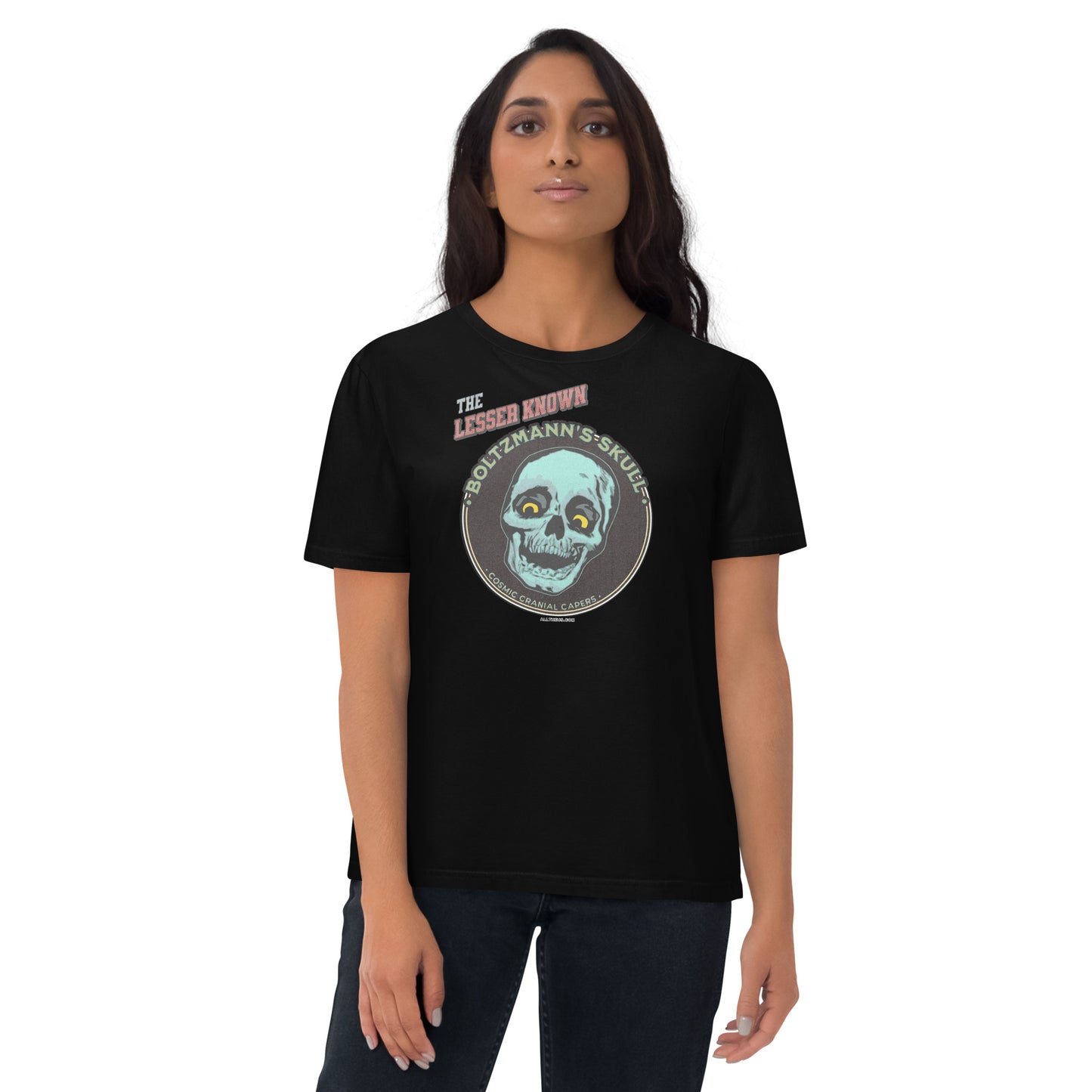 Unisex organic cotton t-shirt - Encounters with The Lesser Known Boltzmann's Skull