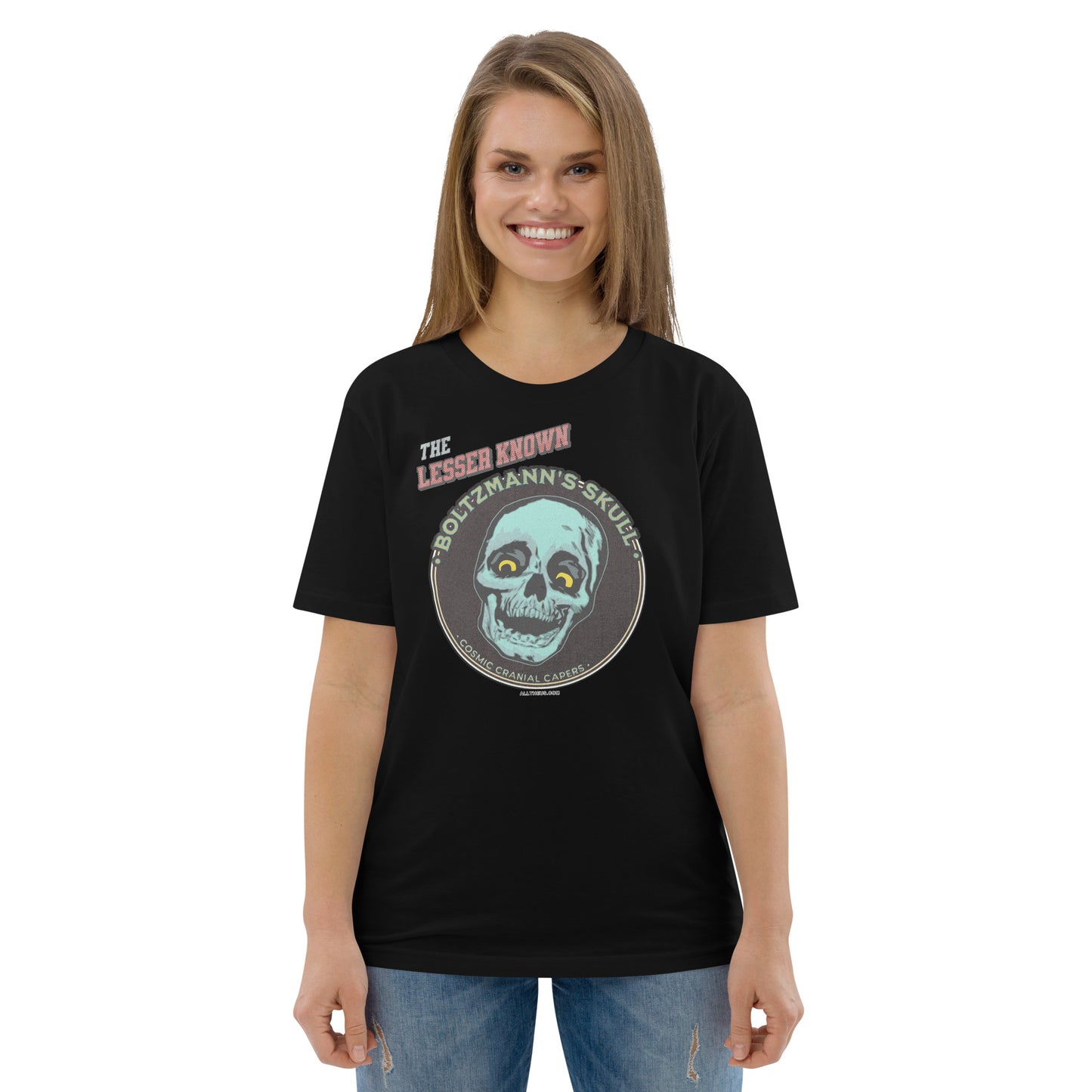 Unisex organic cotton t-shirt - Encounters with The Lesser Known Boltzmann's Skull