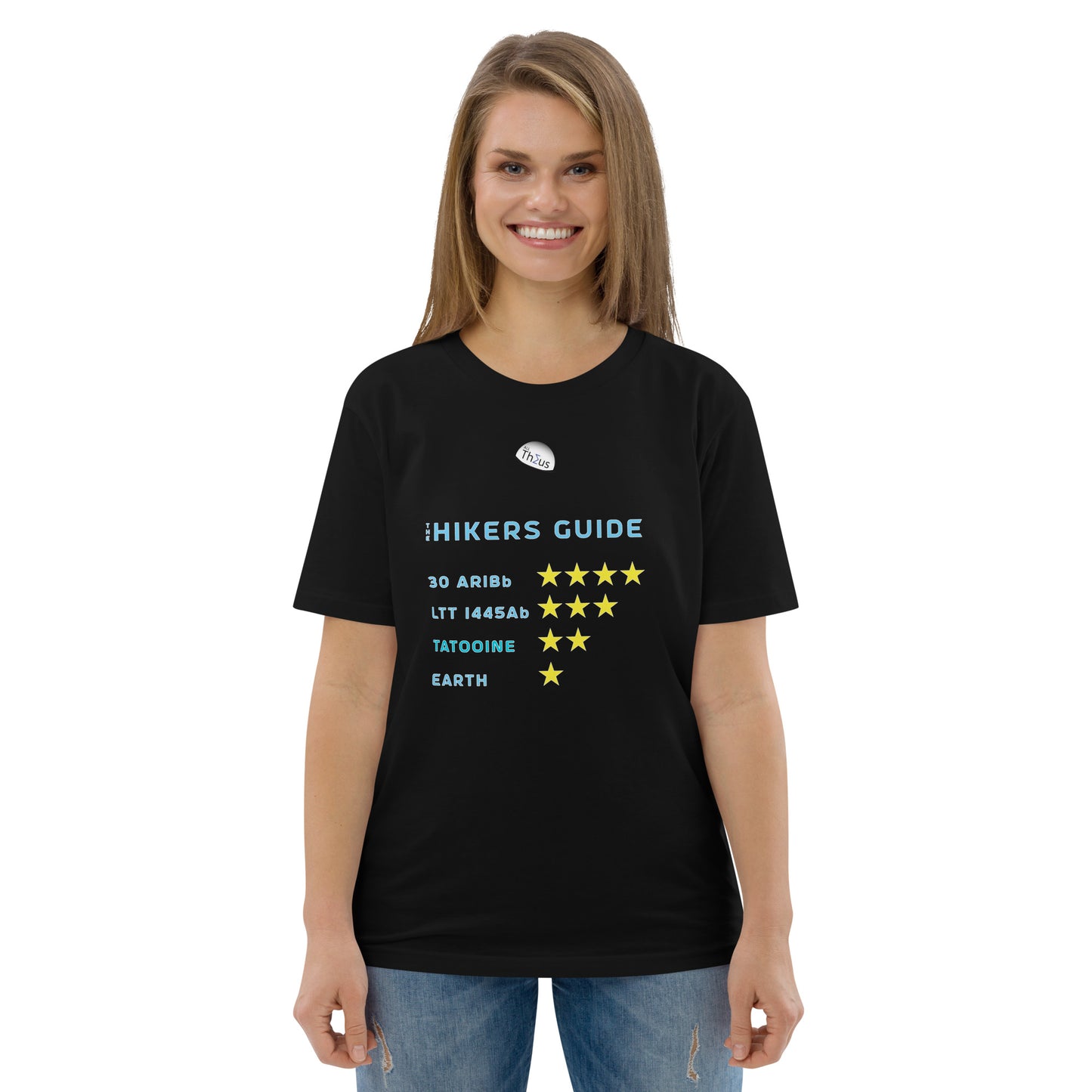 Unisex organic cotton t-shirt - Earth, Only A One Star Planet