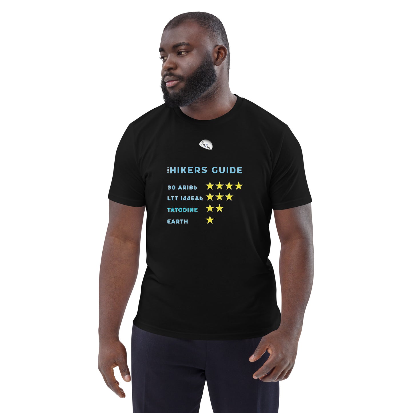 Unisex organic cotton t-shirt - Earth, Only A One Star Planet
