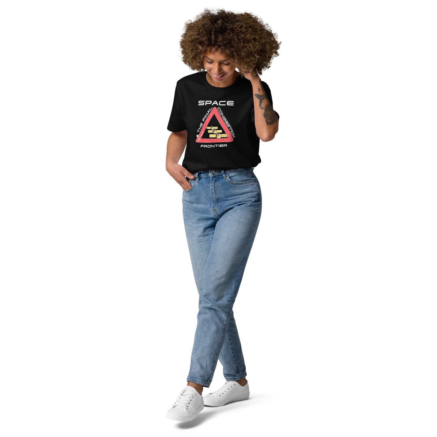 Unisex organic cotton t-shirt - Space, The Final Congestion Frontier?