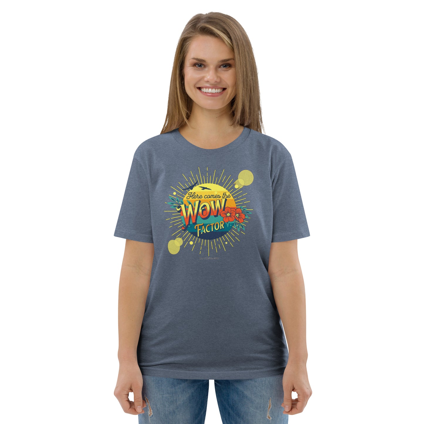 Unisex organic cotton t-shirt - Here Comes The Sun's Wow Factor
