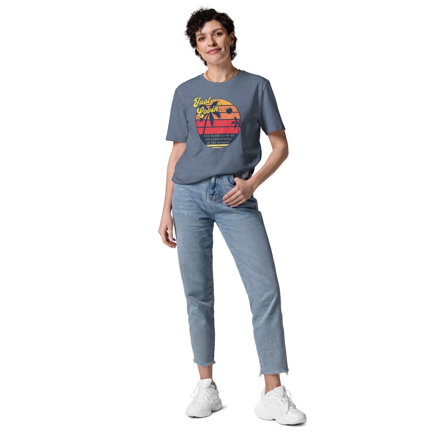 Unisex organic cotton t-shirt - Just Lovin' The Warm Glow Of Morning Sun