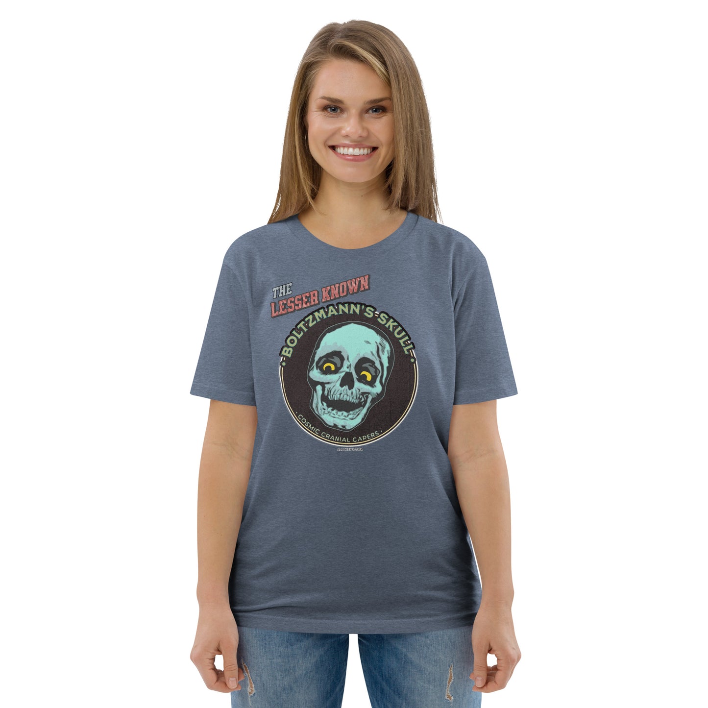 Unisex organic cotton t-shirt - Encounters with The Lesser Known Boltzmann's Skull