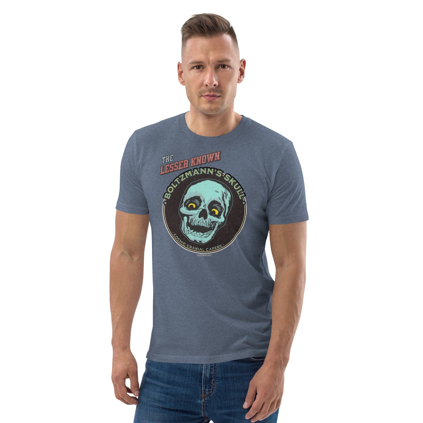 Unisex organic cotton t-shirt - Encounters with The Lesser Known Boltzmann's Skull