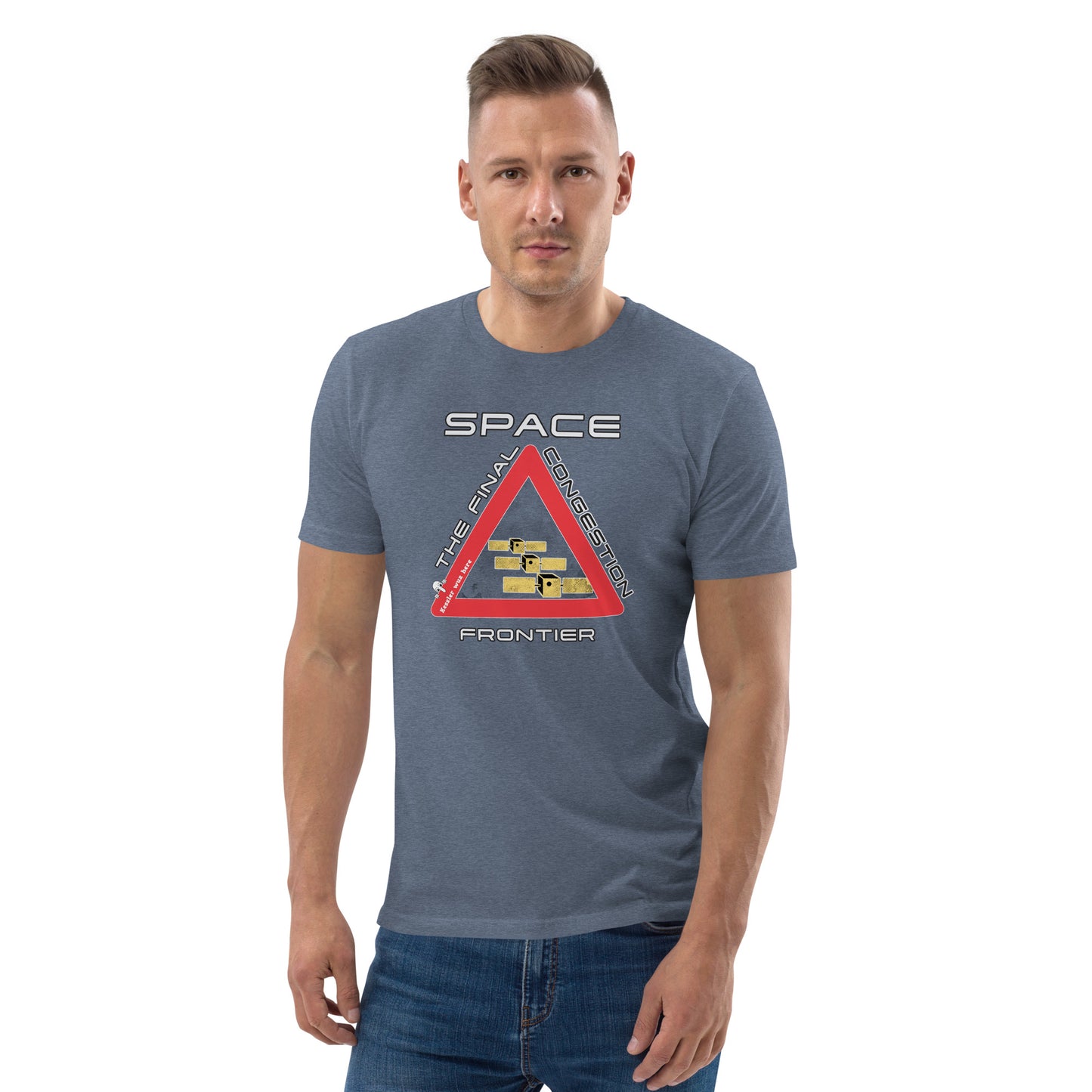 Unisex organic cotton t-shirt - Space, The Final Congestion Frontier?