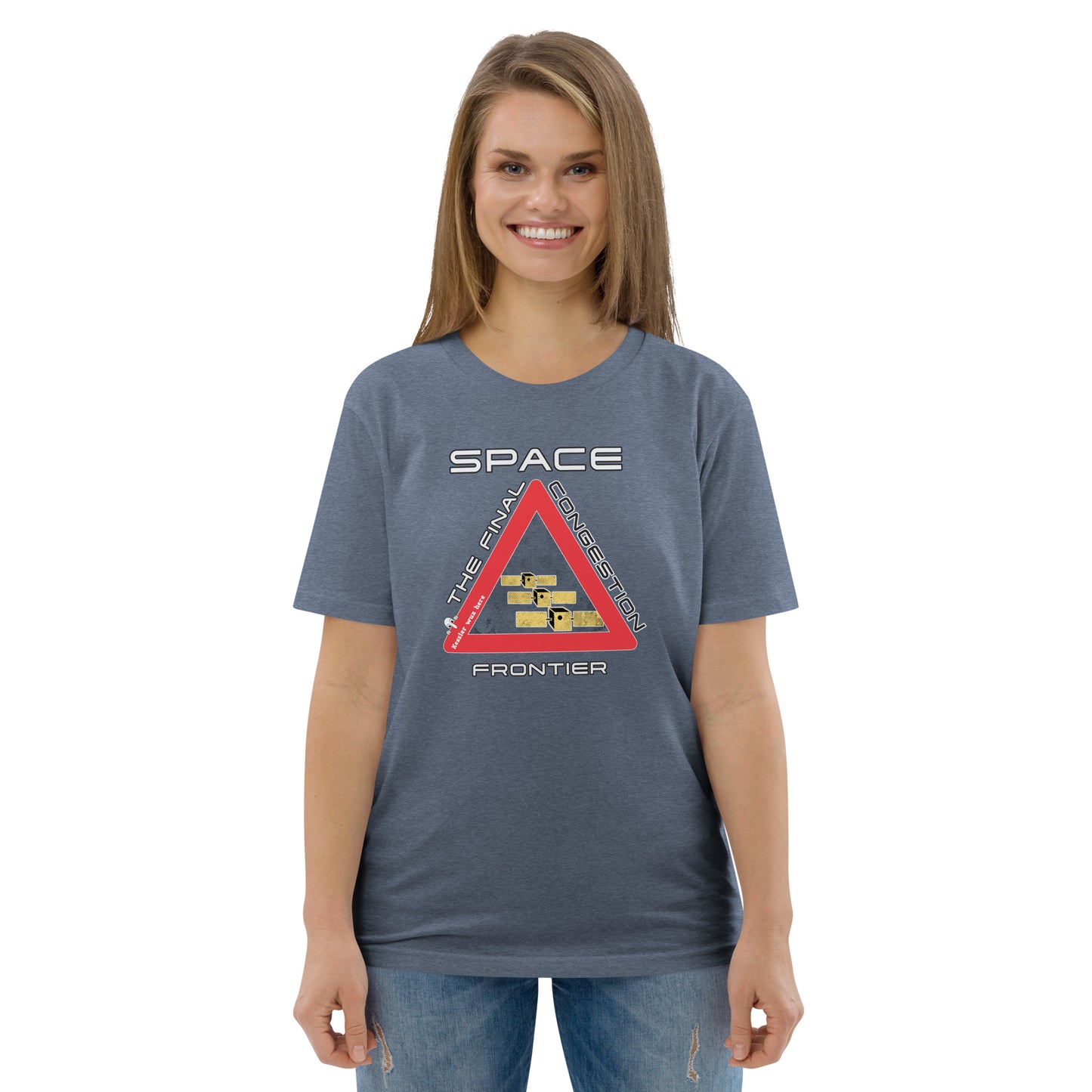 Unisex organic cotton t-shirt - Space, The Final Congestion Frontier?