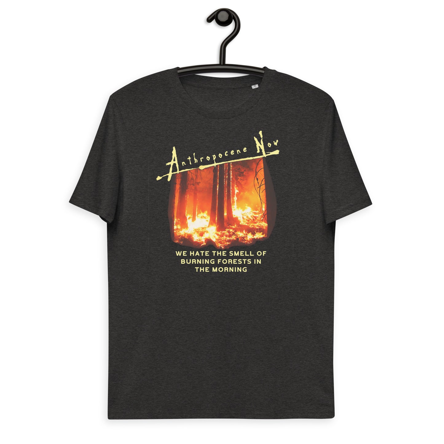 Unisex organic cotton t-shirt - Anthropocene Now?
