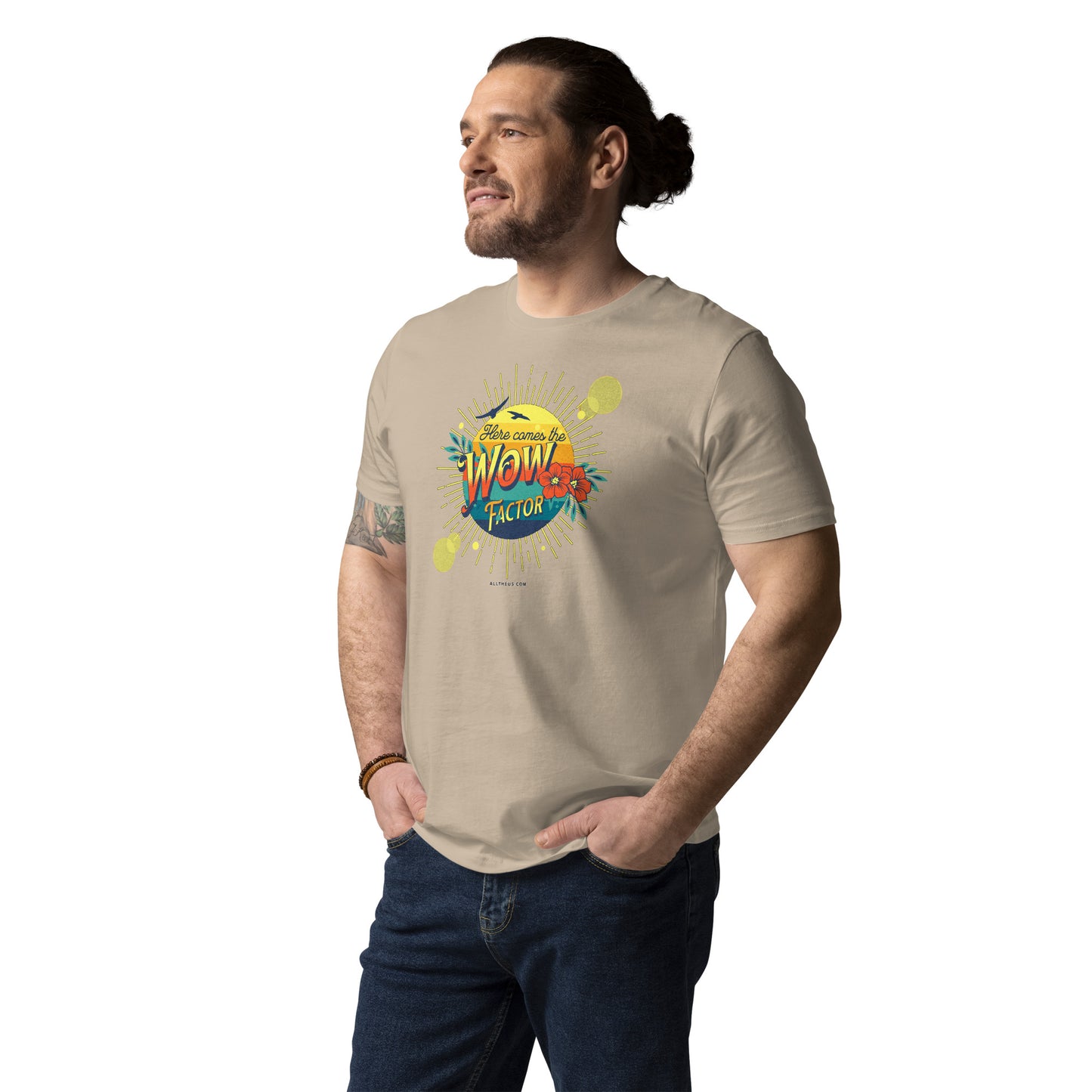 Unisex organic cotton t-shirt - Here Comes The Sun's Wow Factor