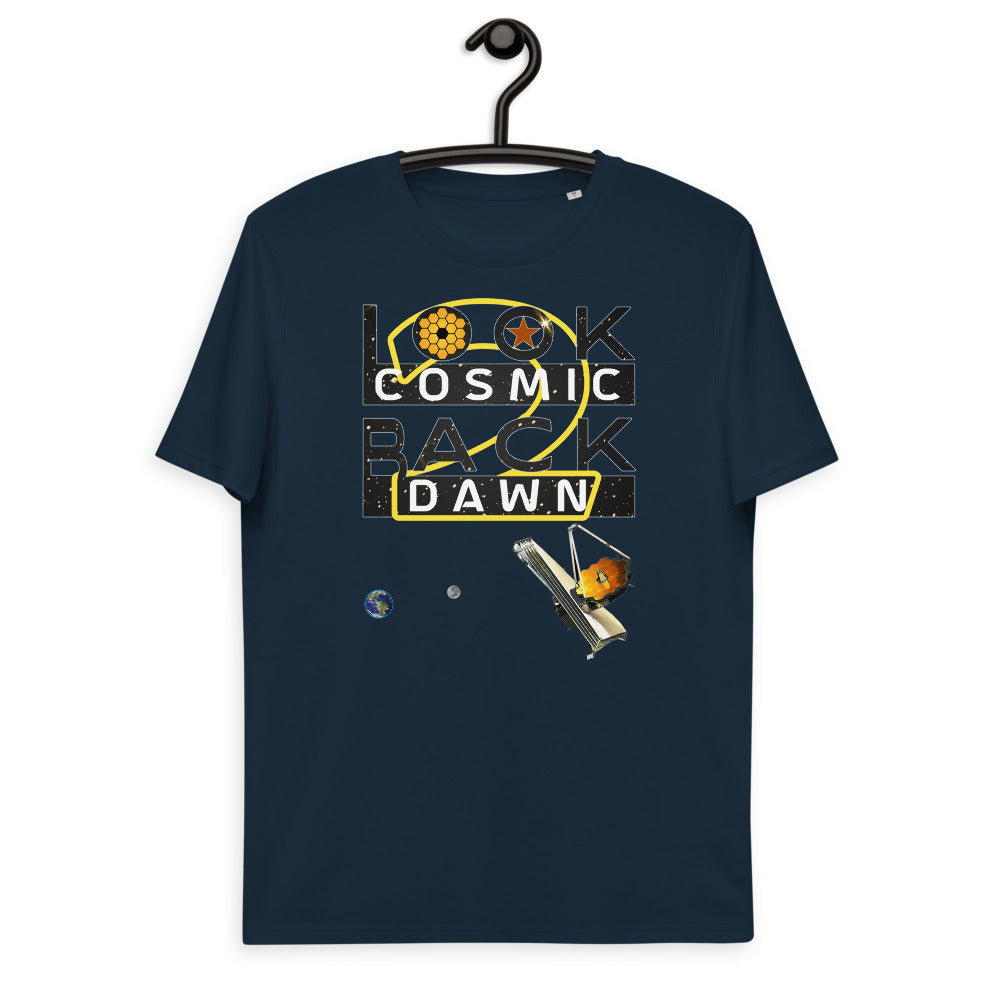 Unisex organic cotton t-shirt - JWST Looks Back To Our Cosmic Dawn