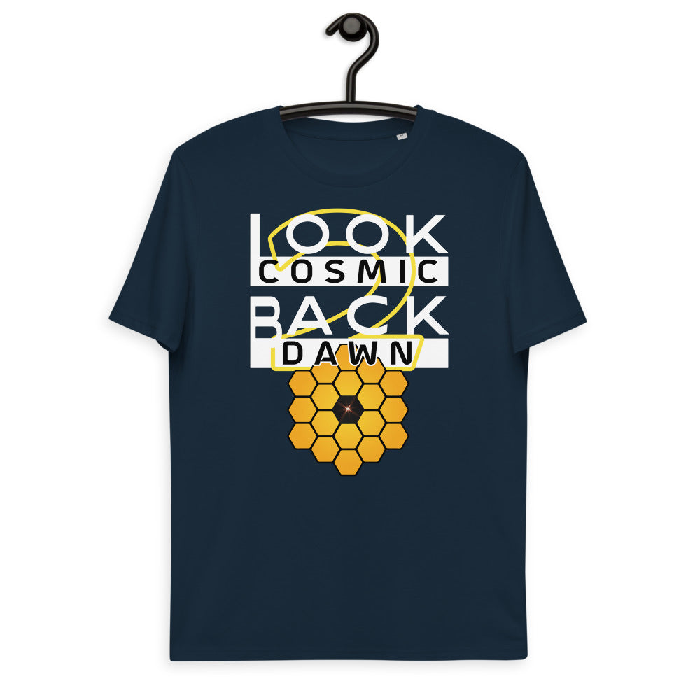 Unisex organic cotton t-shirt - JWST Looks Back With Hexagons